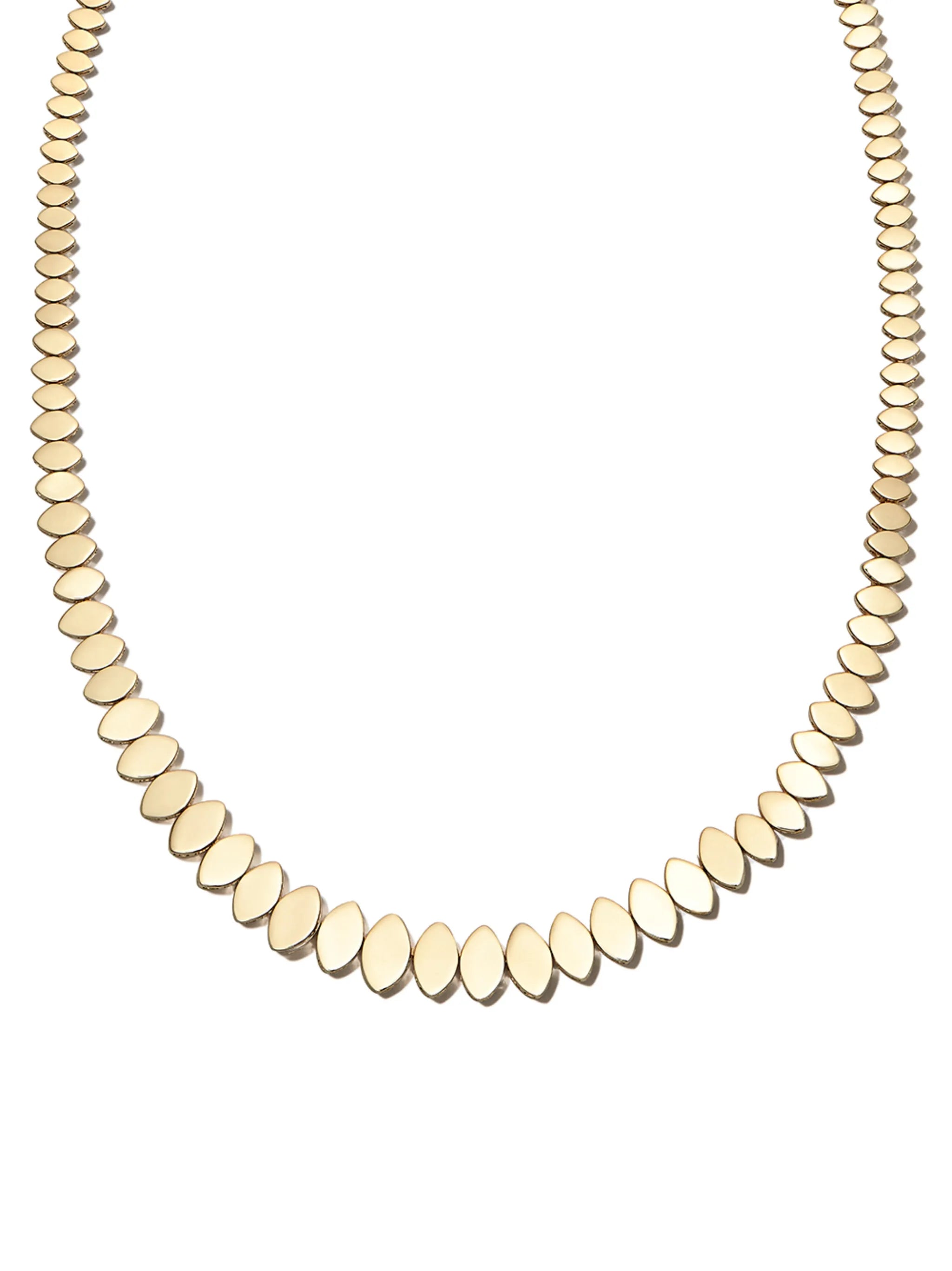 14kt yellow gold Marquis necklace