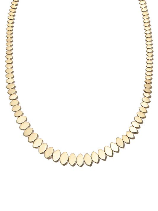 14kt yellow gold Marquis necklace