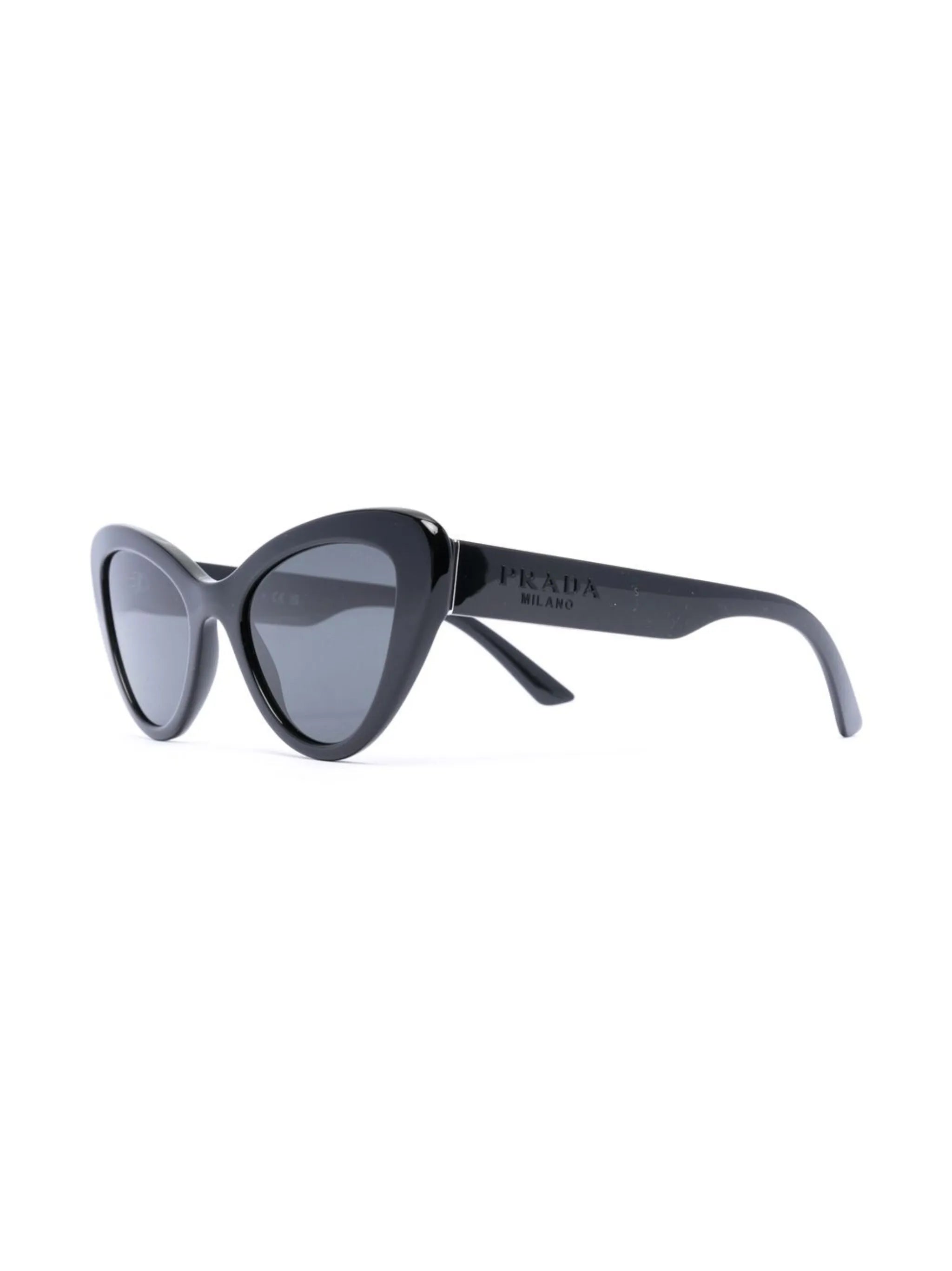 embossed-logo cat-eye sunglasses