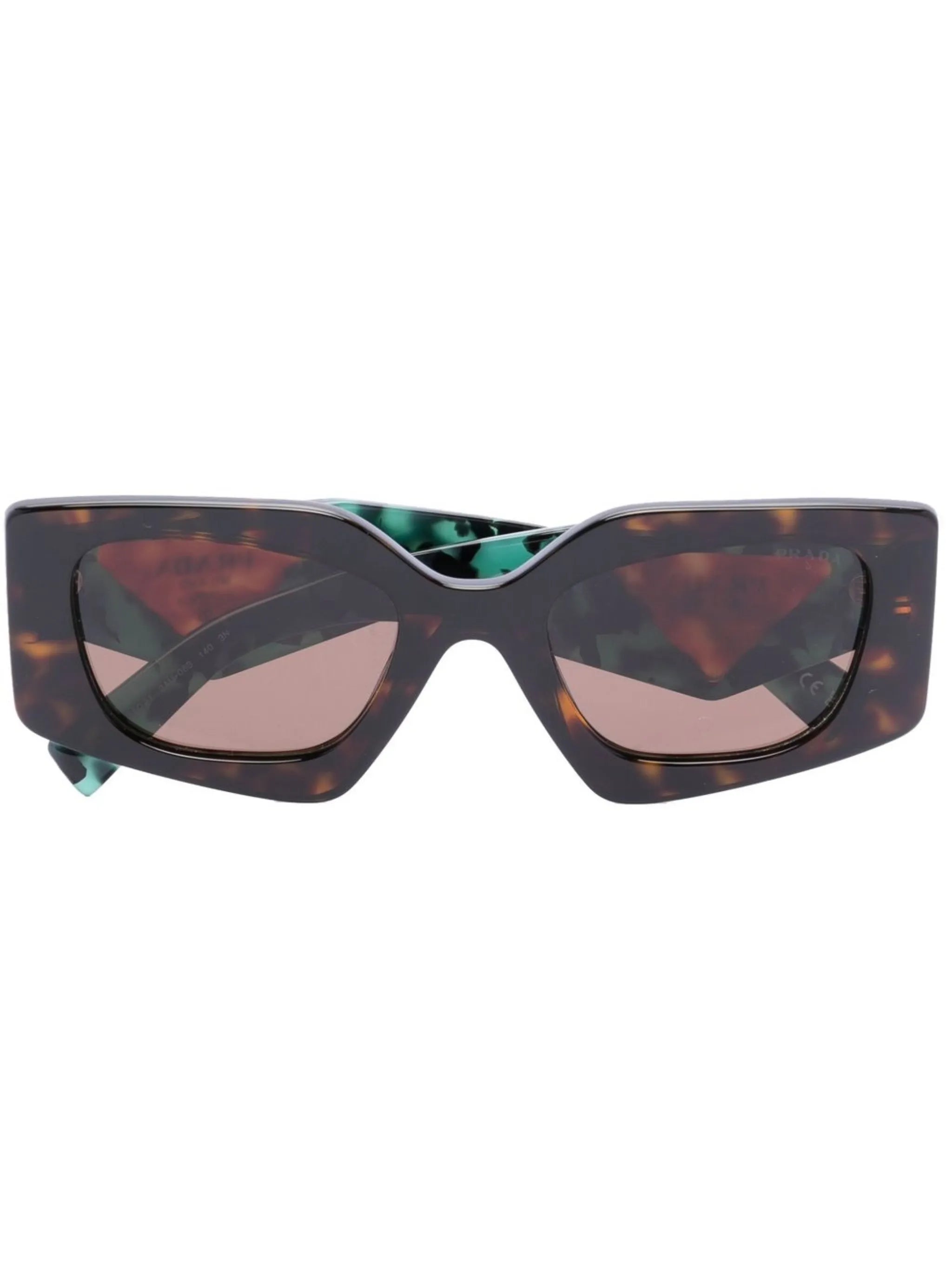 Temple tortoiseshell-effect sunglasses
