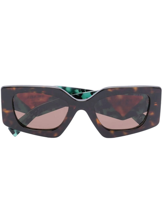 Temple tortoiseshell-effect sunglasses