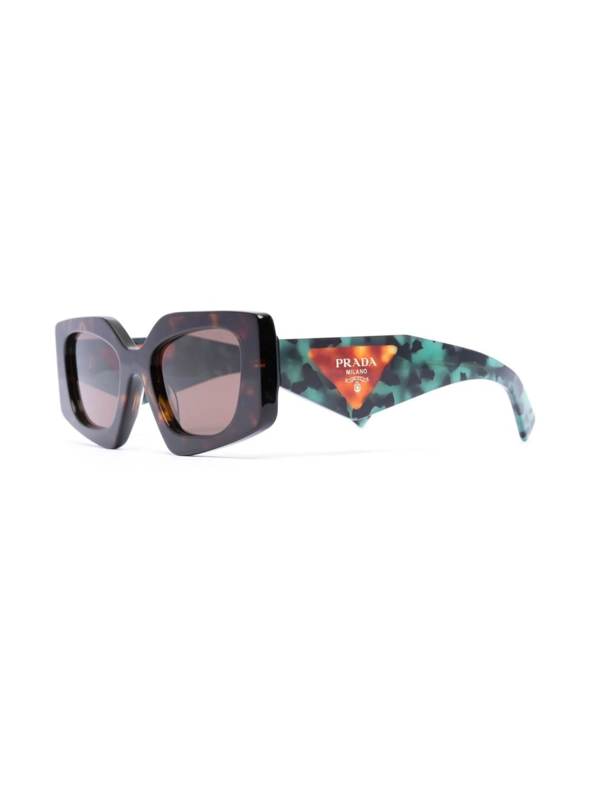Temple tortoiseshell-effect sunglasses