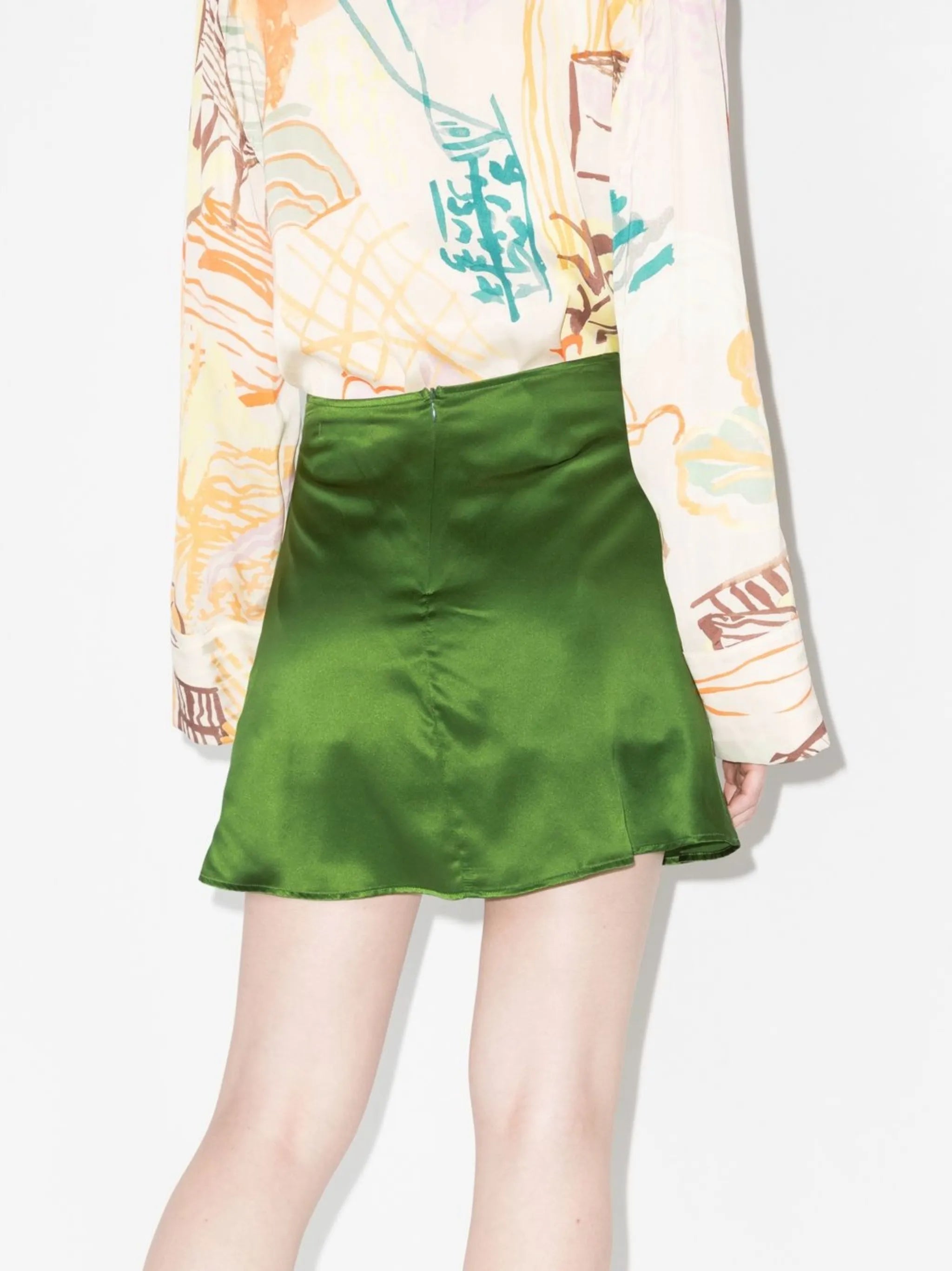 Benson silk miniskirt