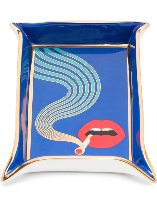 graphic-print valet tray