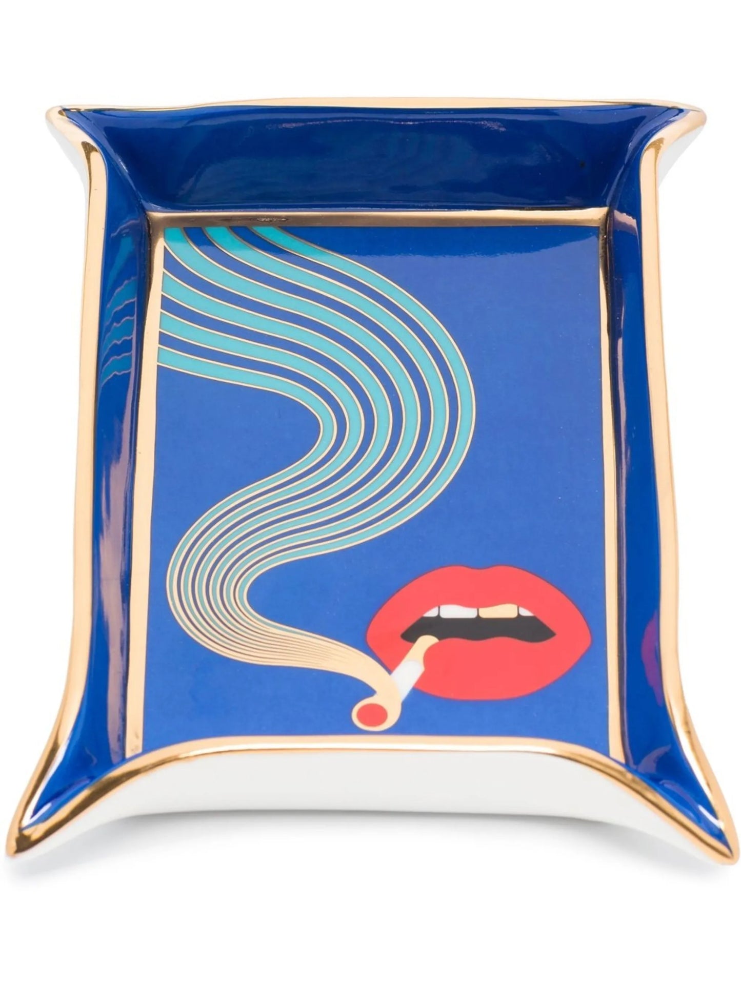 graphic-print valet tray