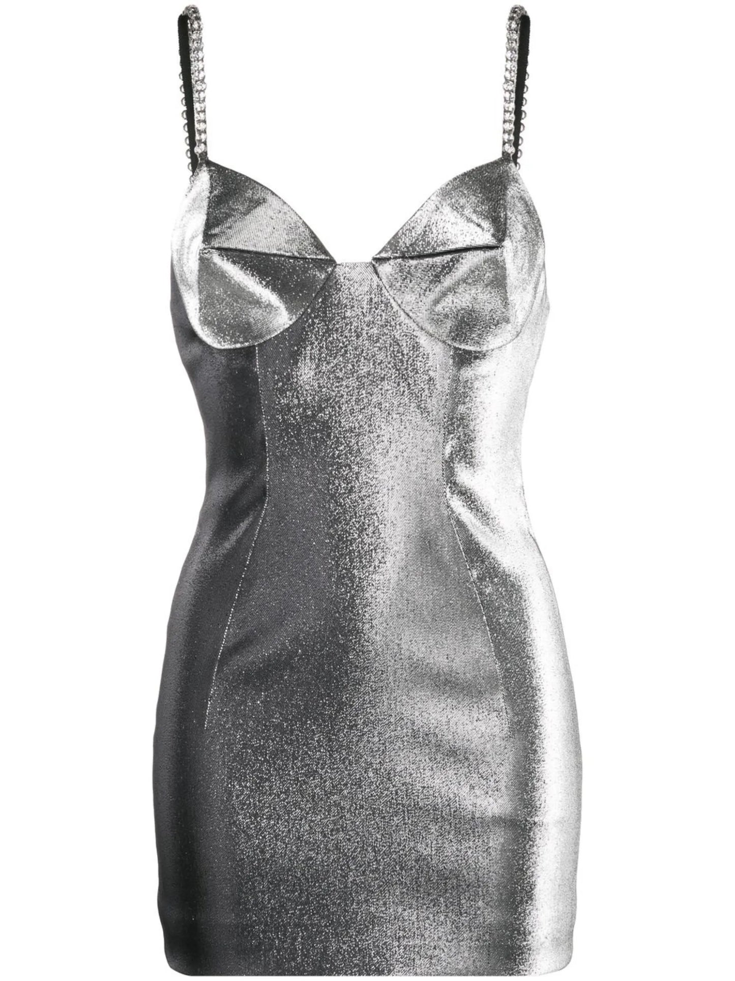 metallic minidress