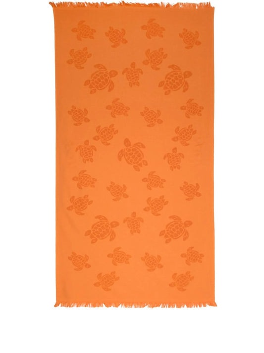 turtle-jacquard beach towel