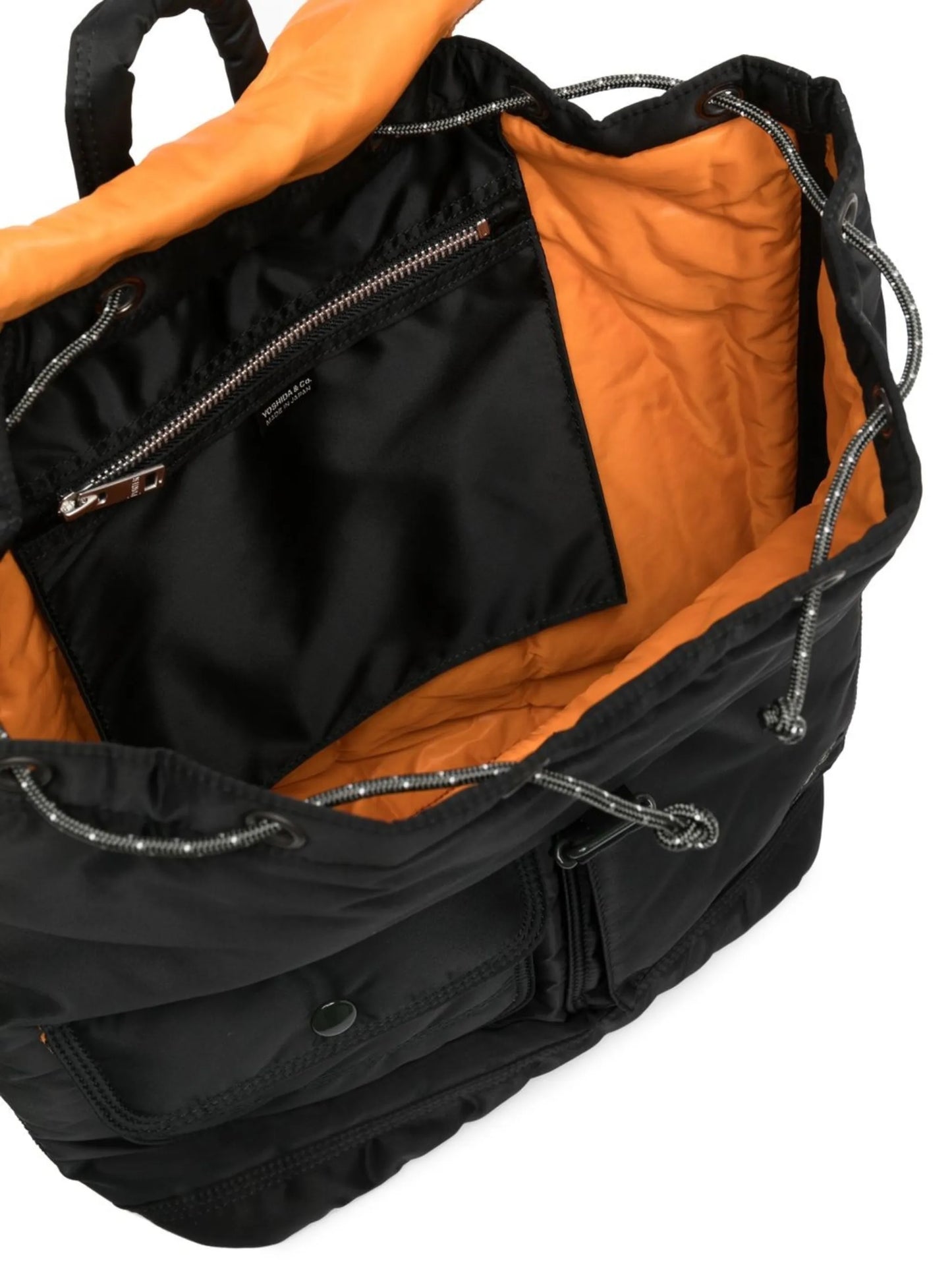 multi-pocket drawstring backpack