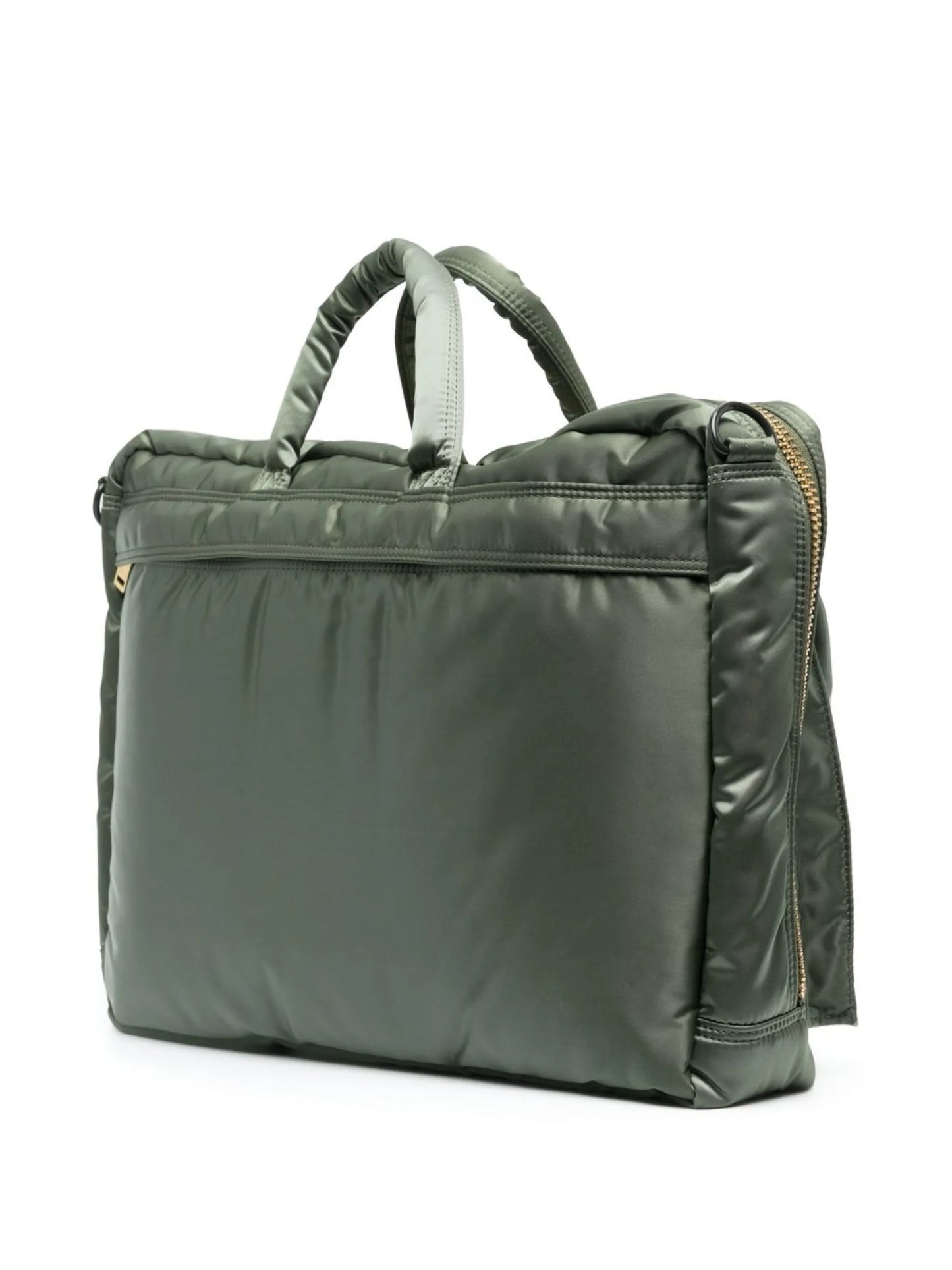 pocket-detailed padded briefcase