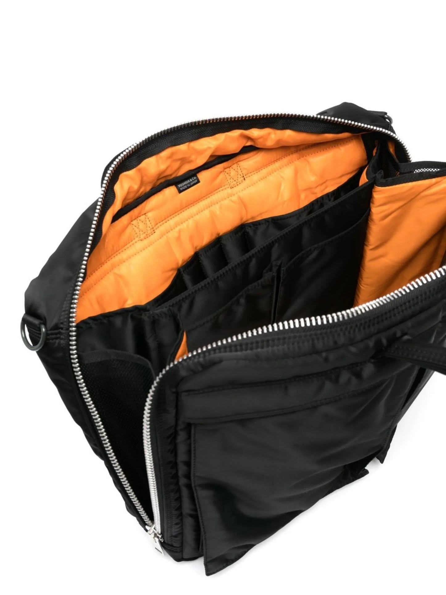 pocket-detailed padded briefcase