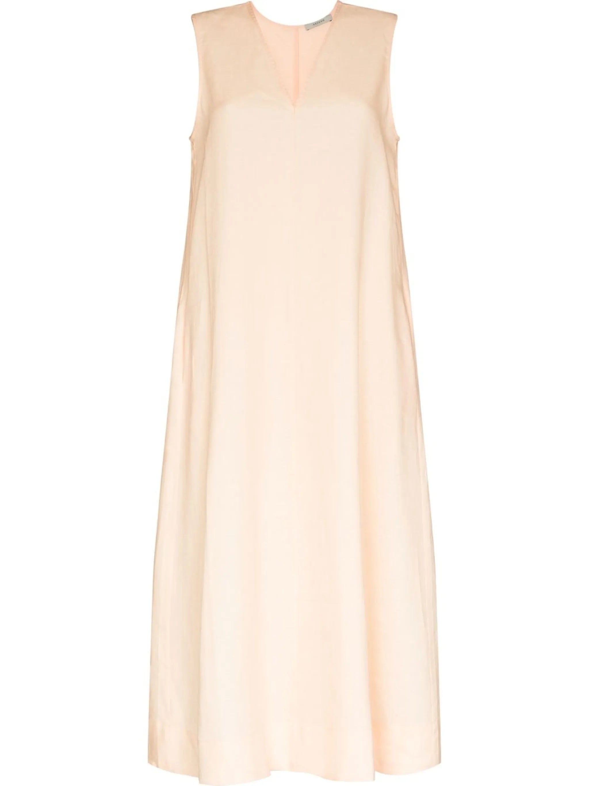 Nisha V-neck linen dress