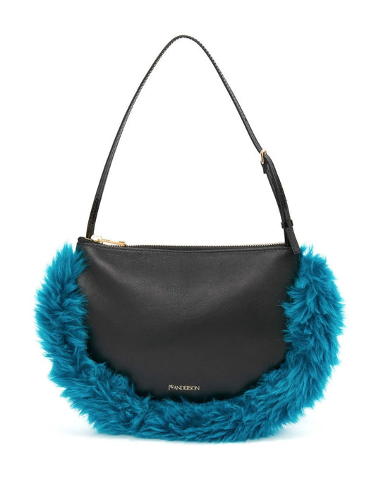 Bumper-Moon leather shoulder bag