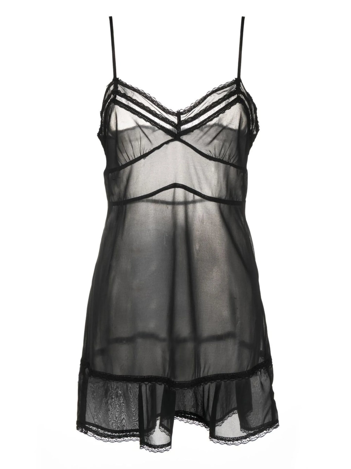 Tiered Maiden semi-sheer nightdress