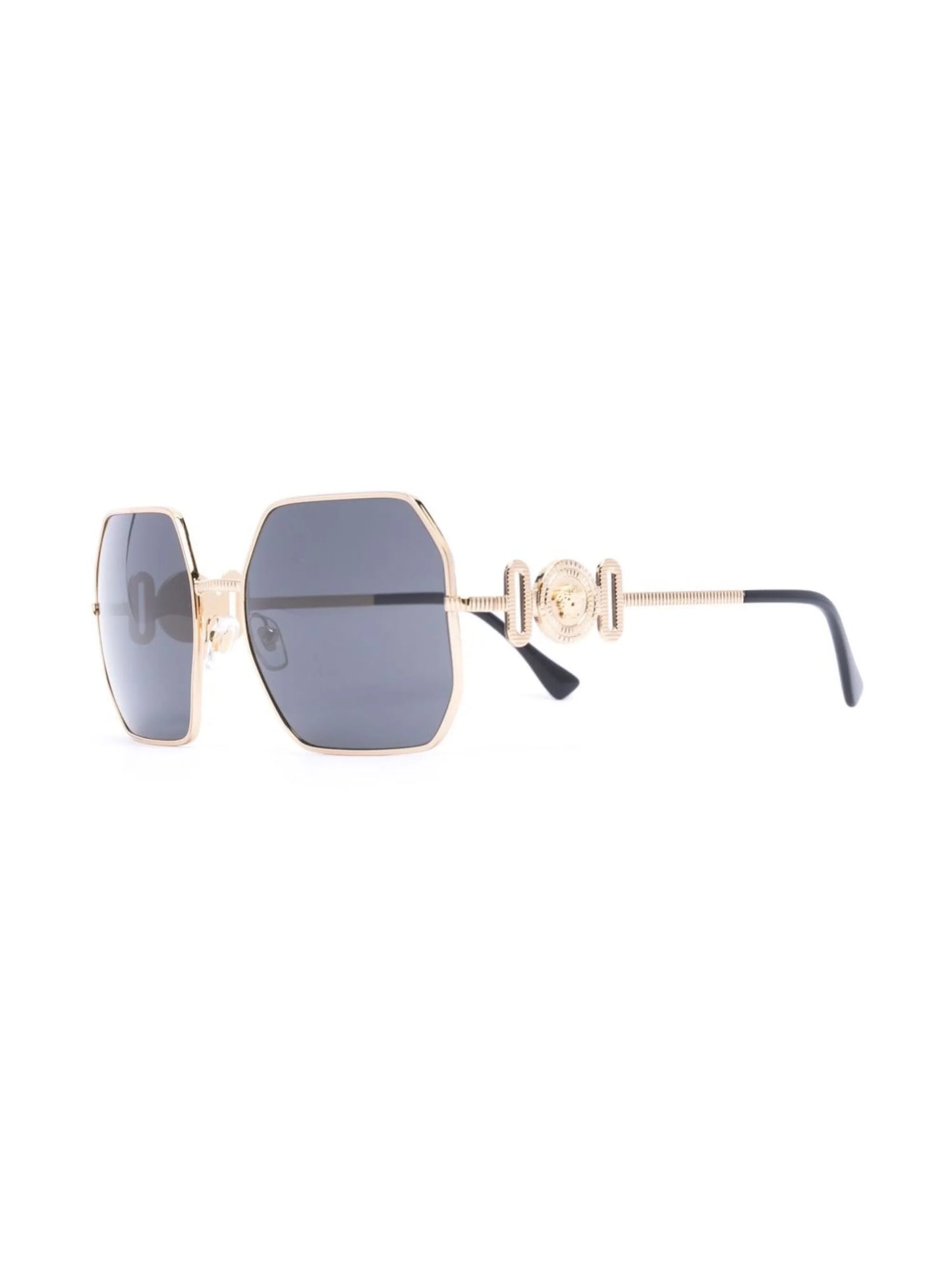 Temple hexagonal-frame sunglasses
