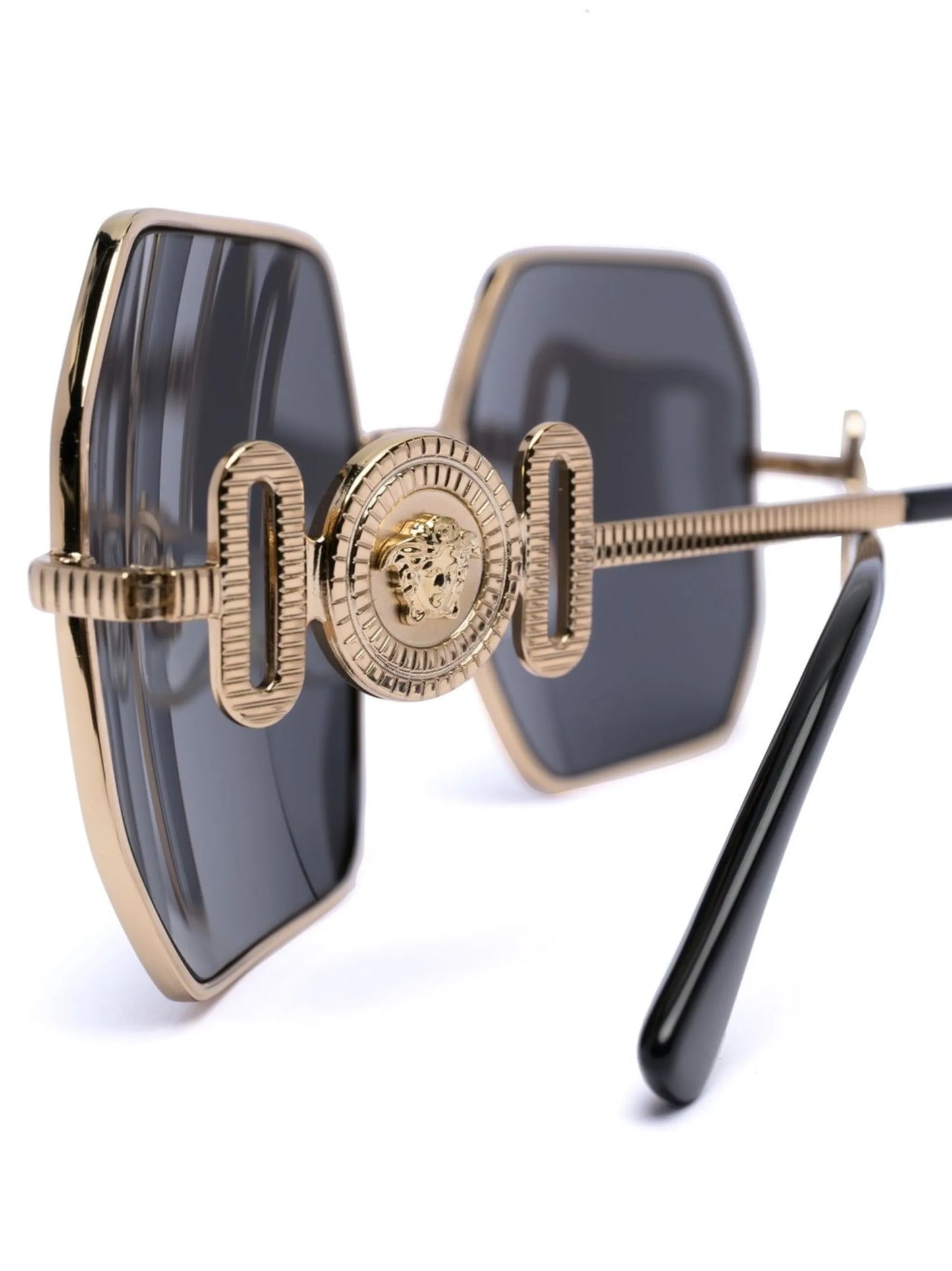 Temple hexagonal-frame sunglasses
