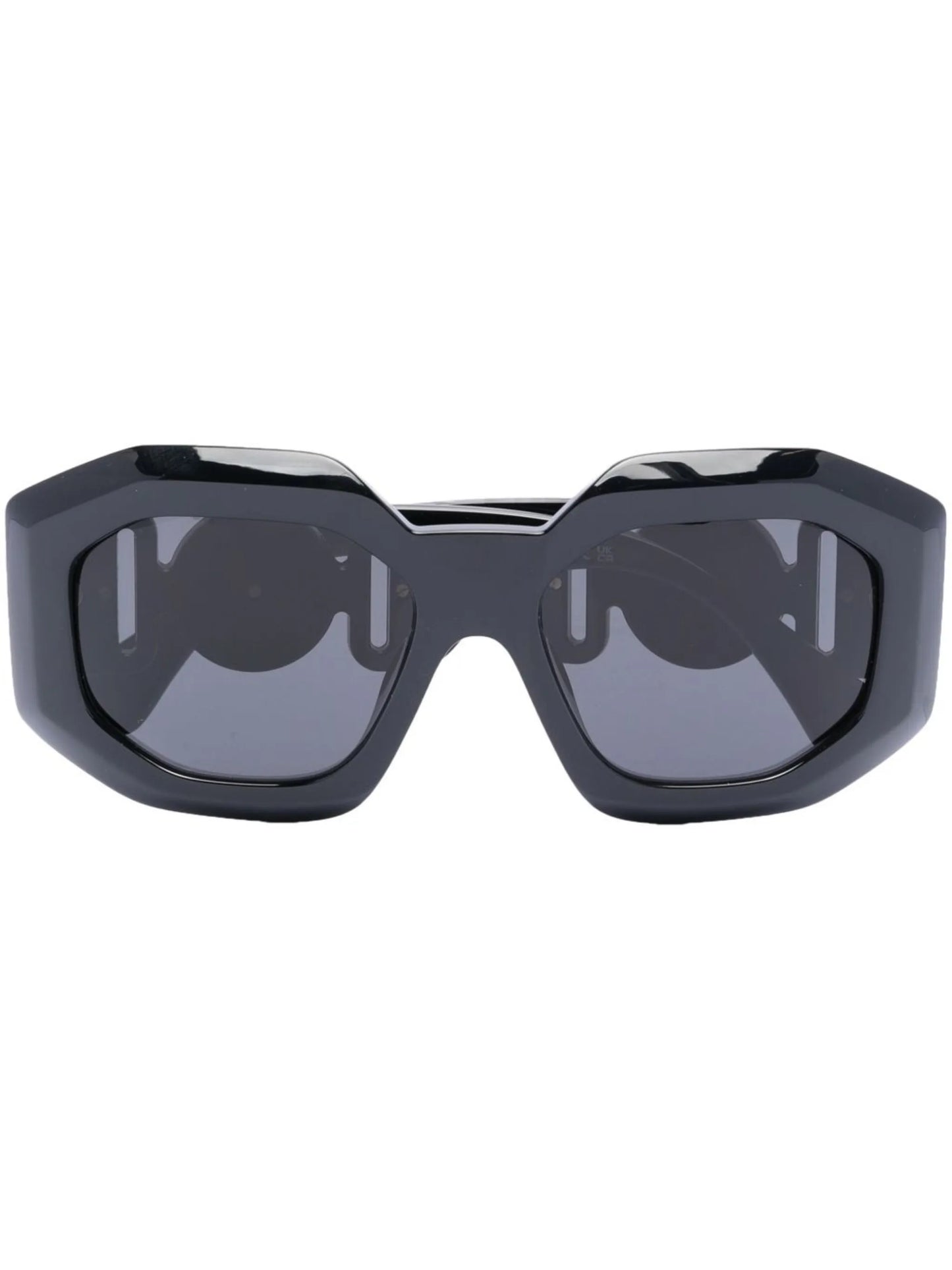 oversized geometric frame sunglasses