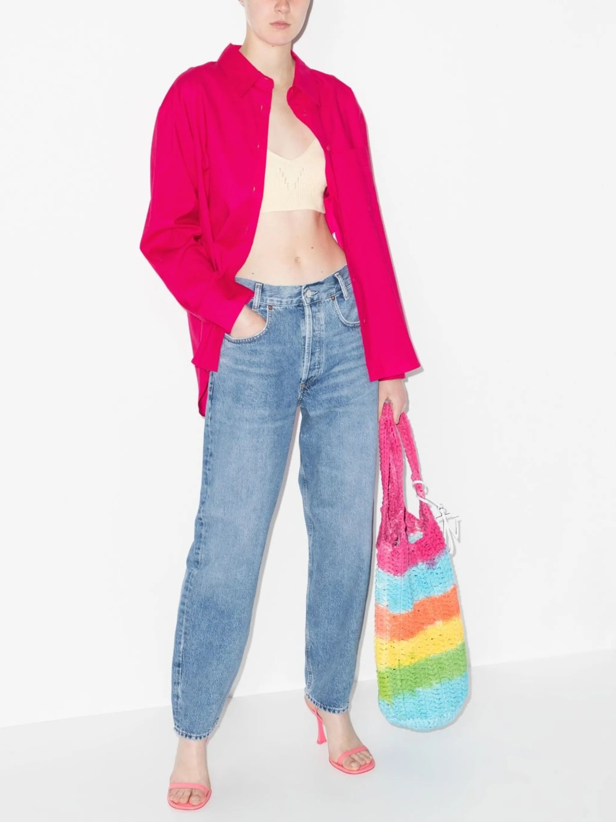 Will oversized button-down shirt
