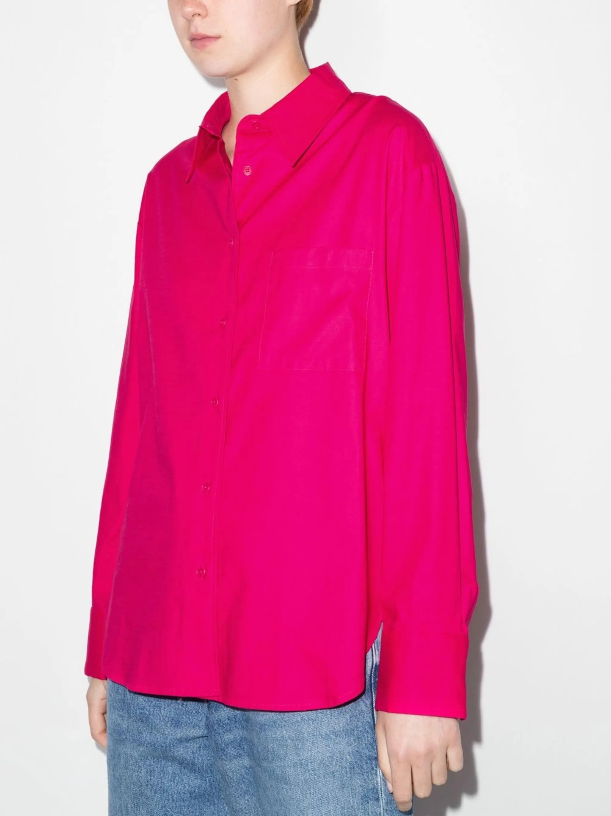 Will oversized button-down shirt