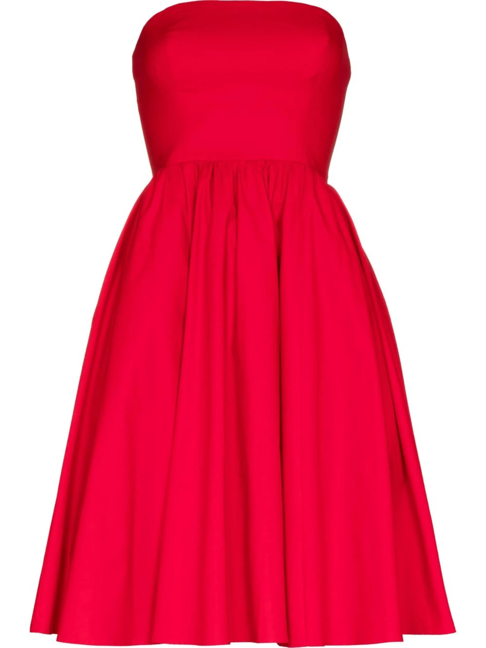 Buttercup strapless flared dress