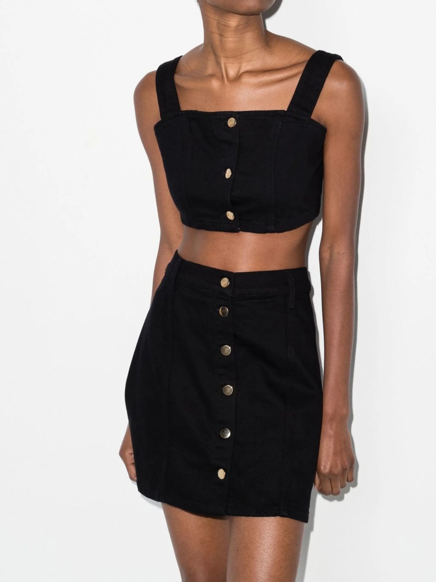 Chrissy denim skirt set
