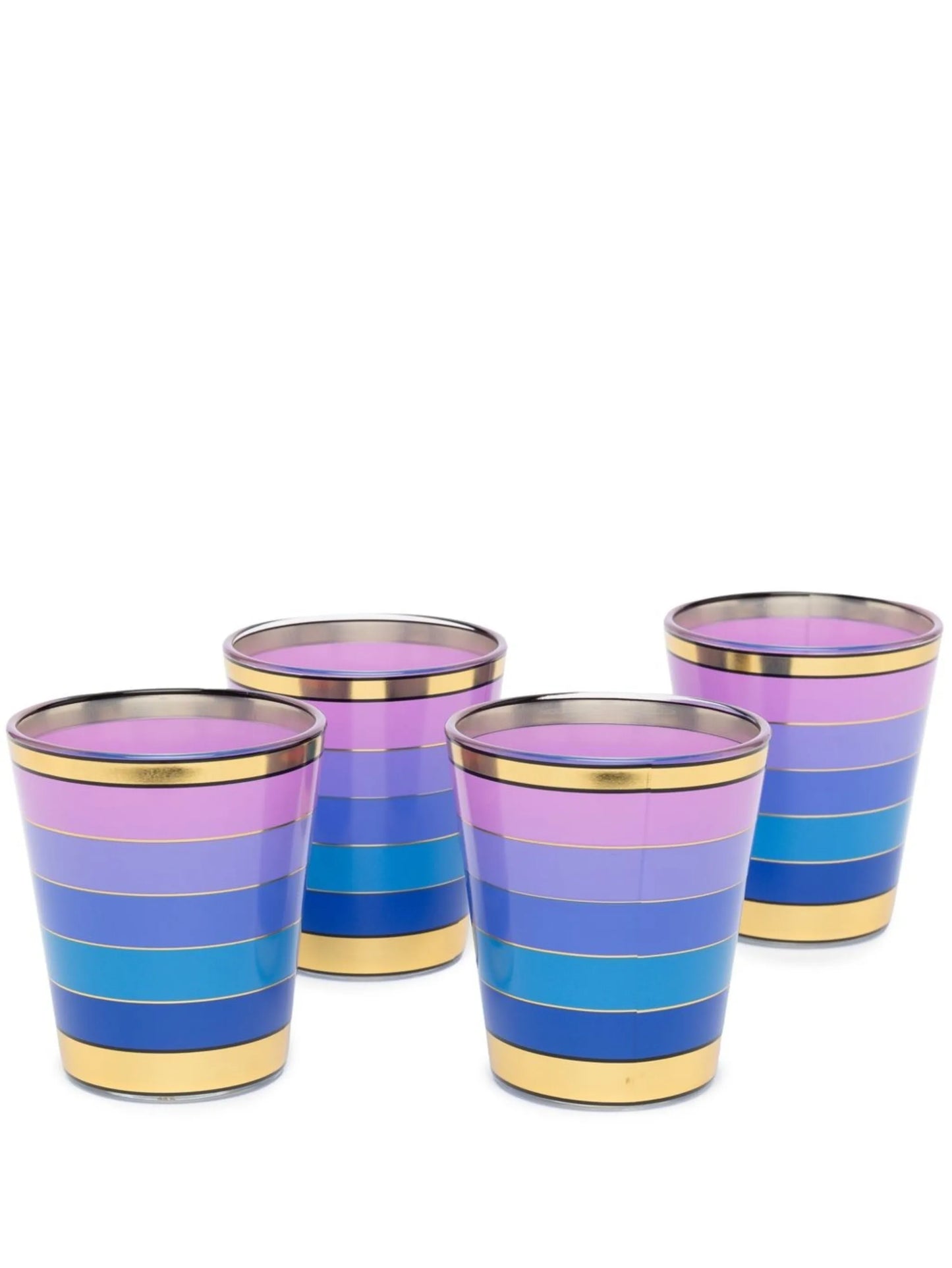 set of four boxed glasses