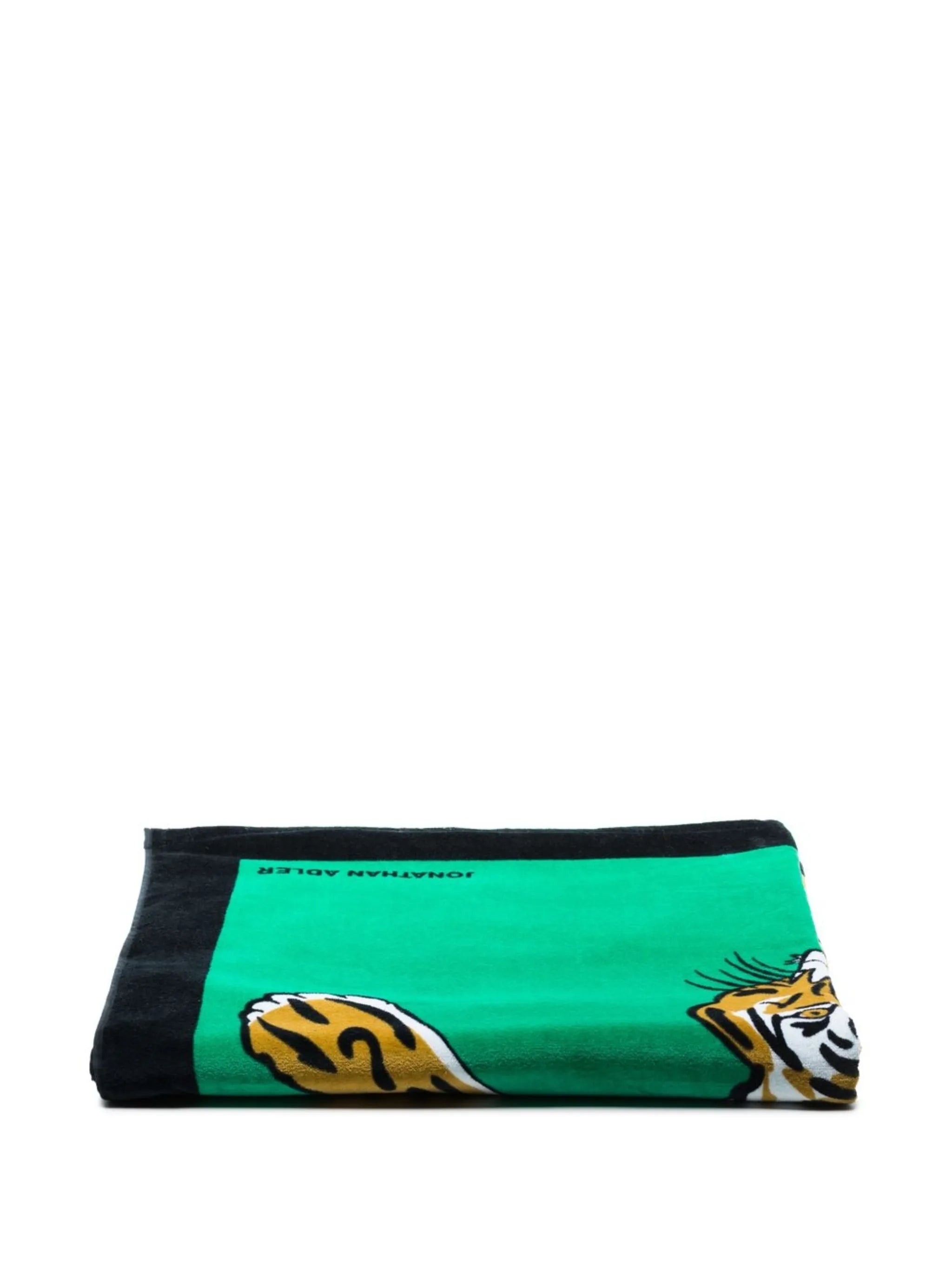 Tiger-print beach towel