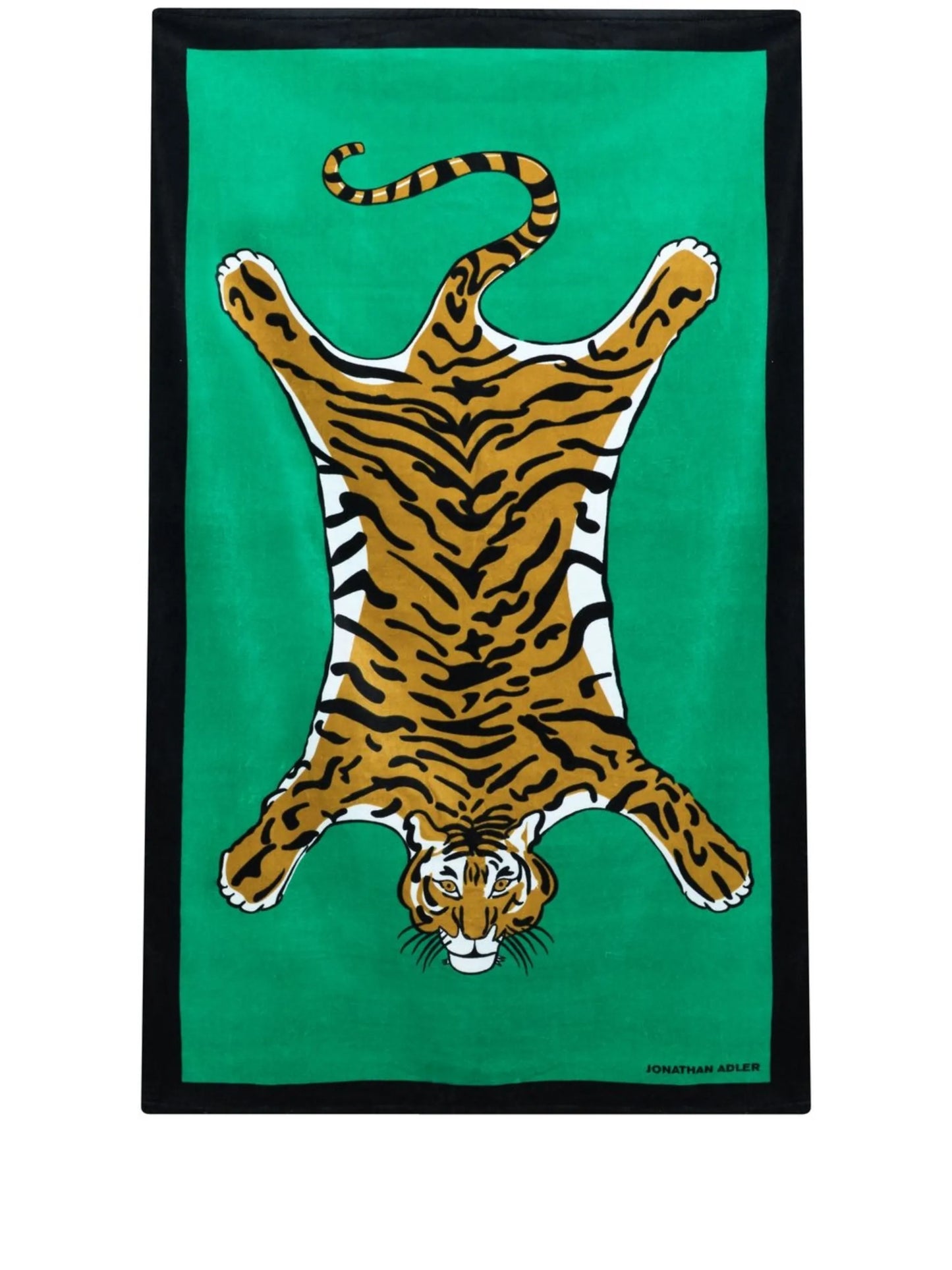 Tiger-print beach towel