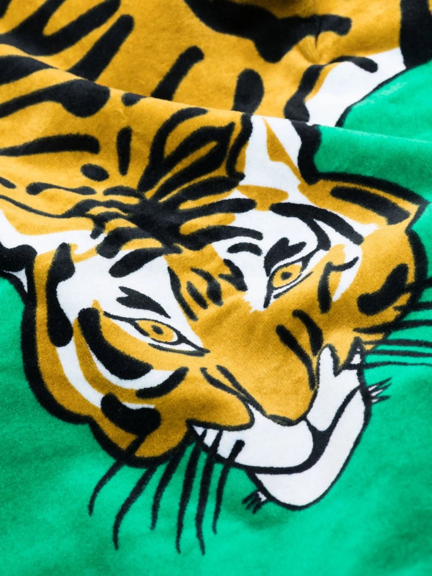Tiger-print beach towel