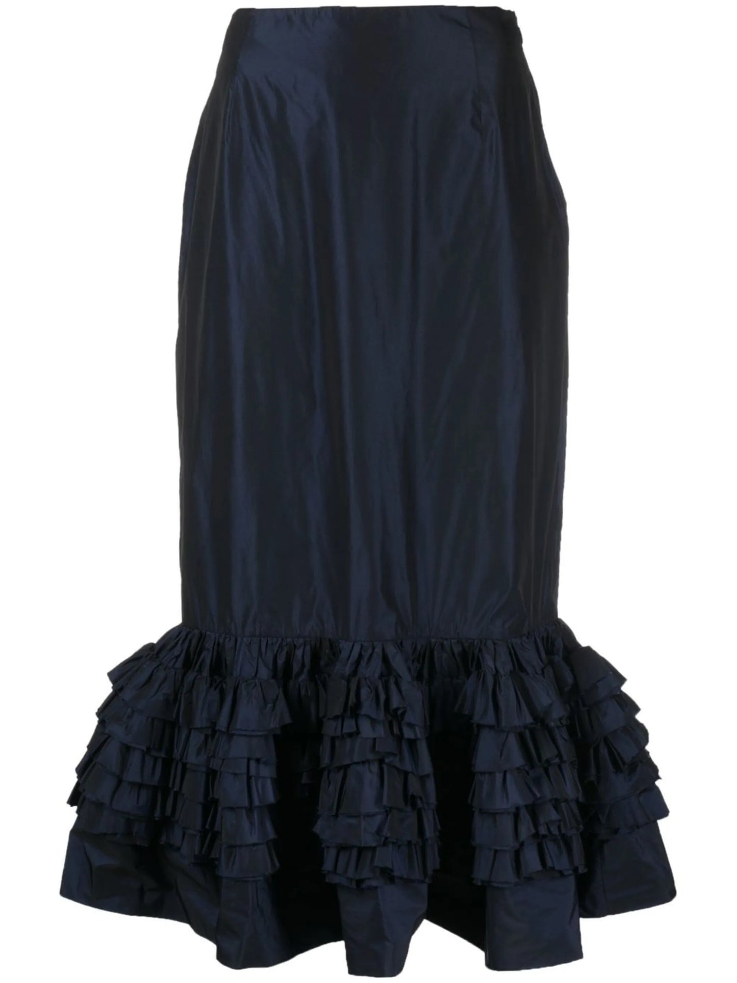 ruffle-detail peplum skirt