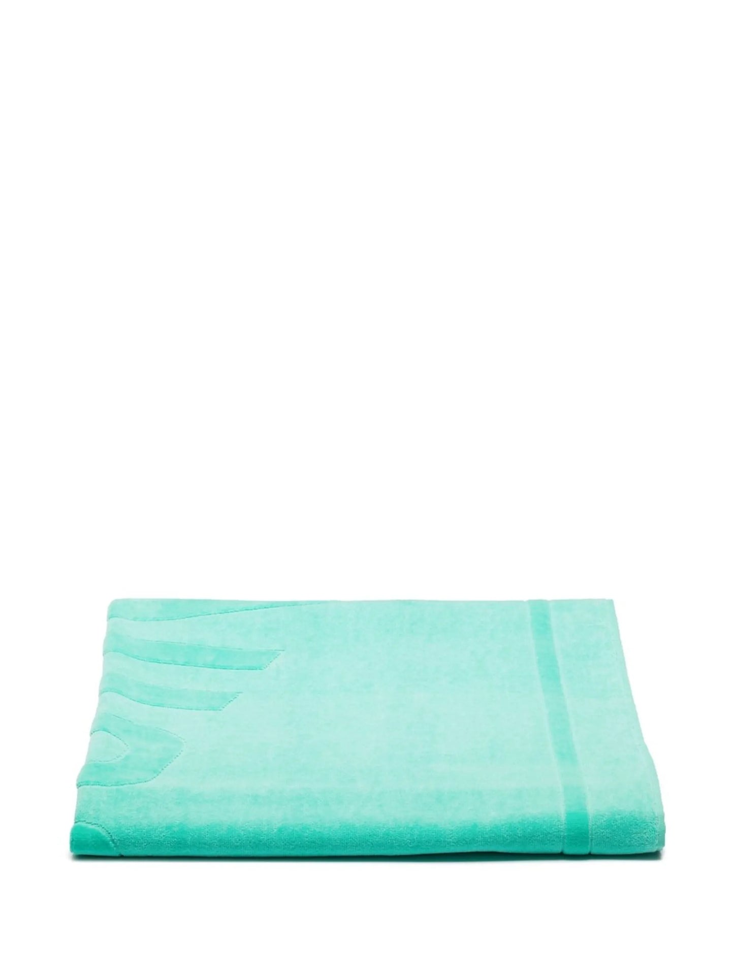 logo-jacquard beach towel