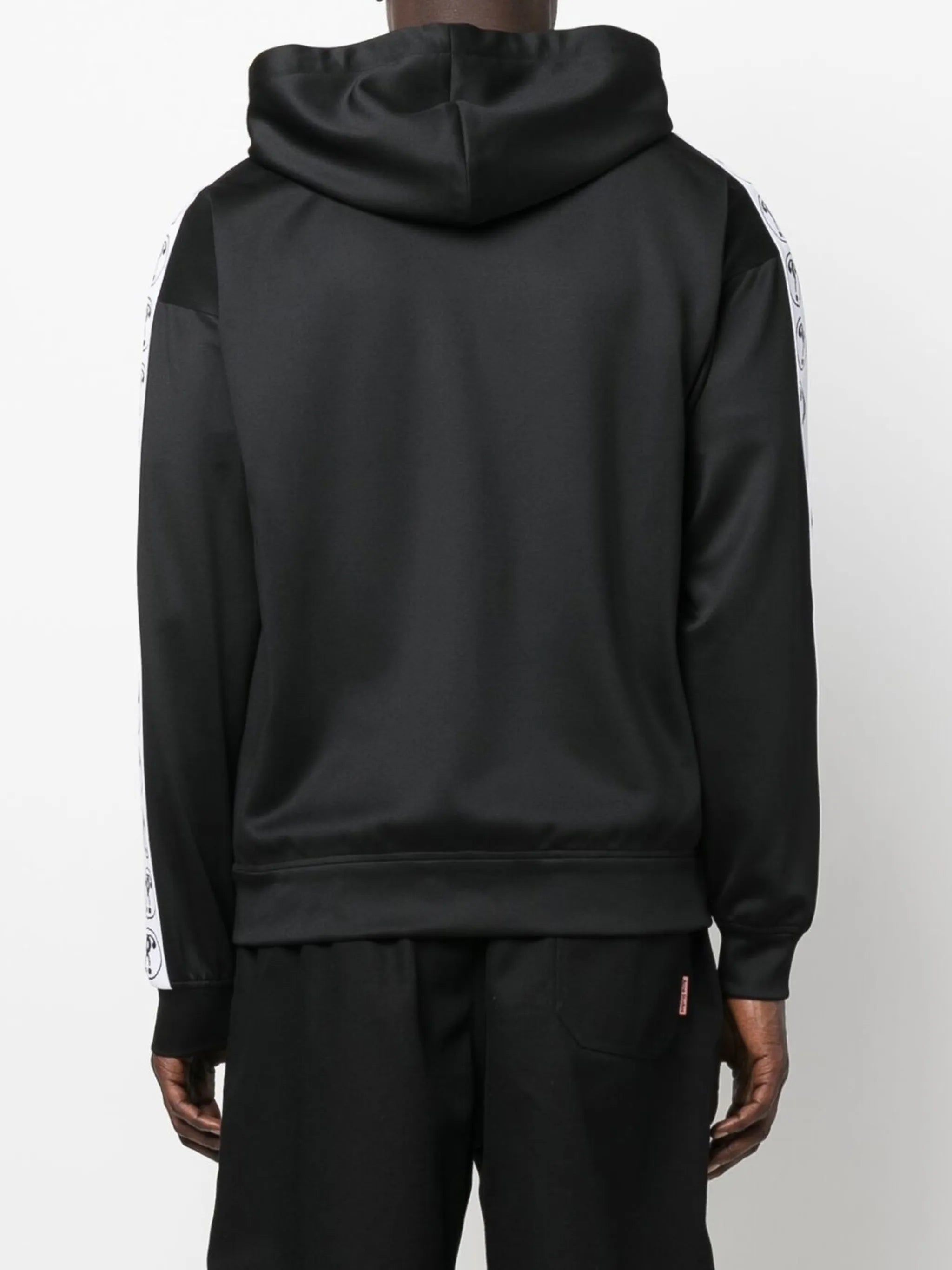 logo-print zip-up hoodie