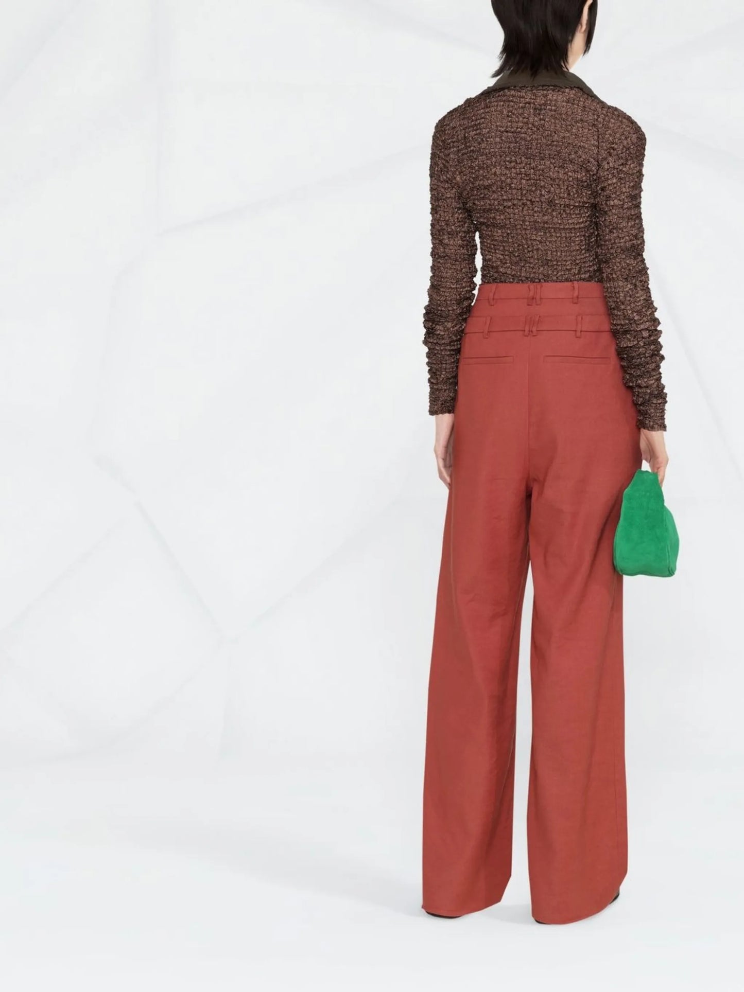 half-zip textured top