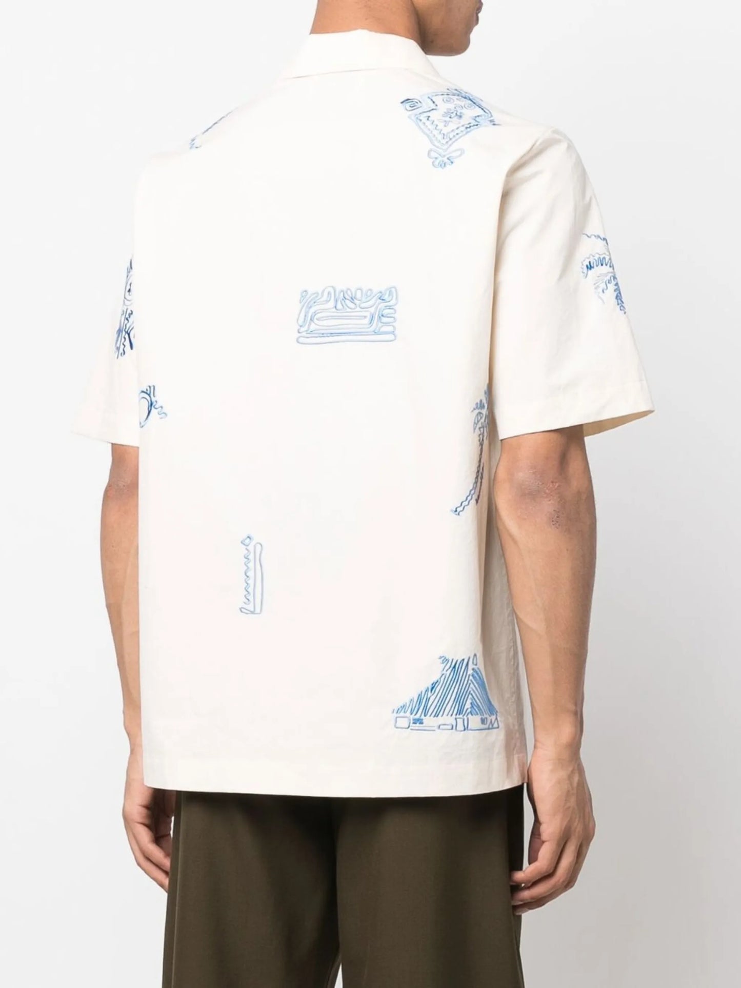 Bodil embroidered short-sleeve shirt