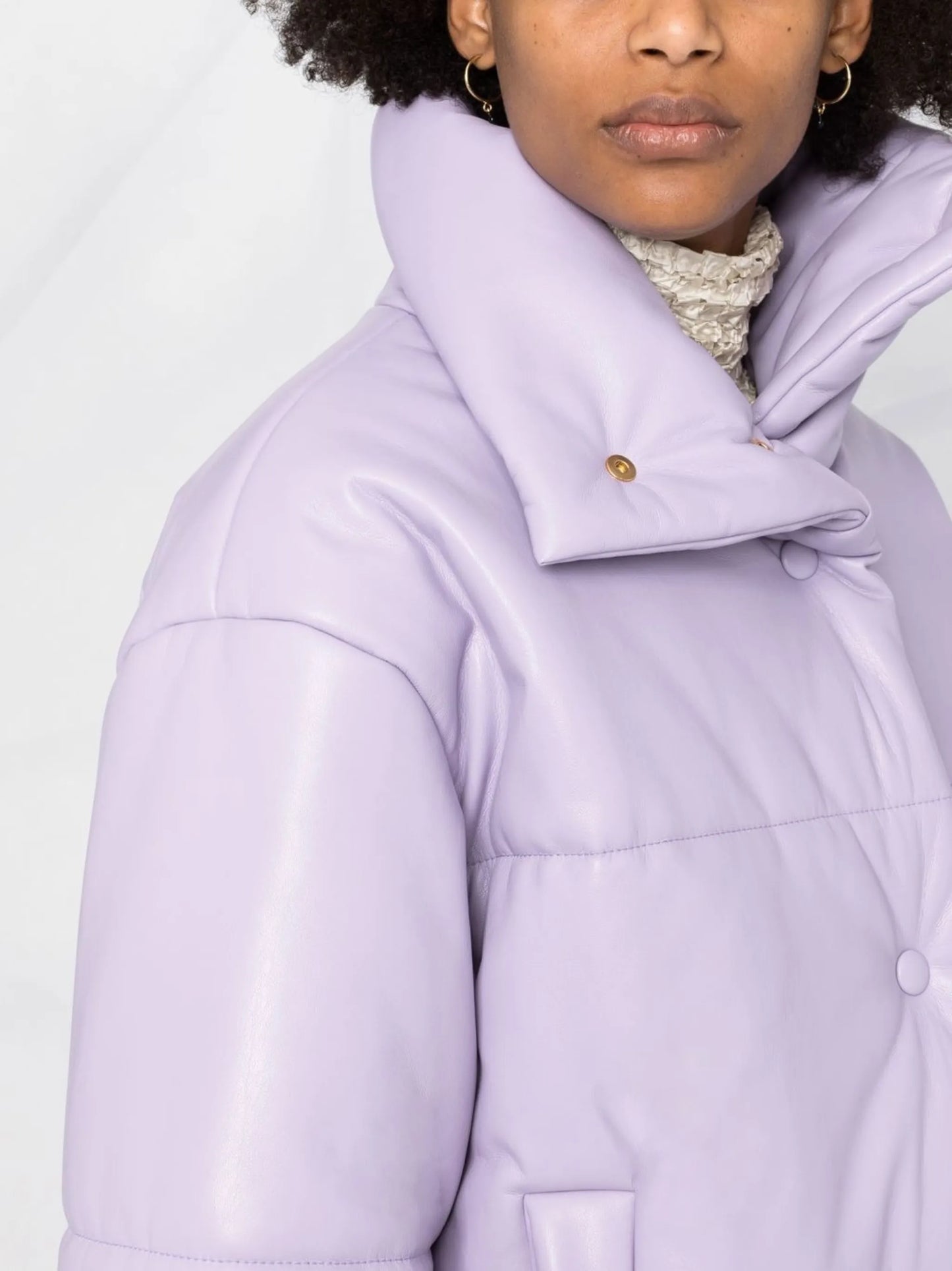 high-neck puffer jacket