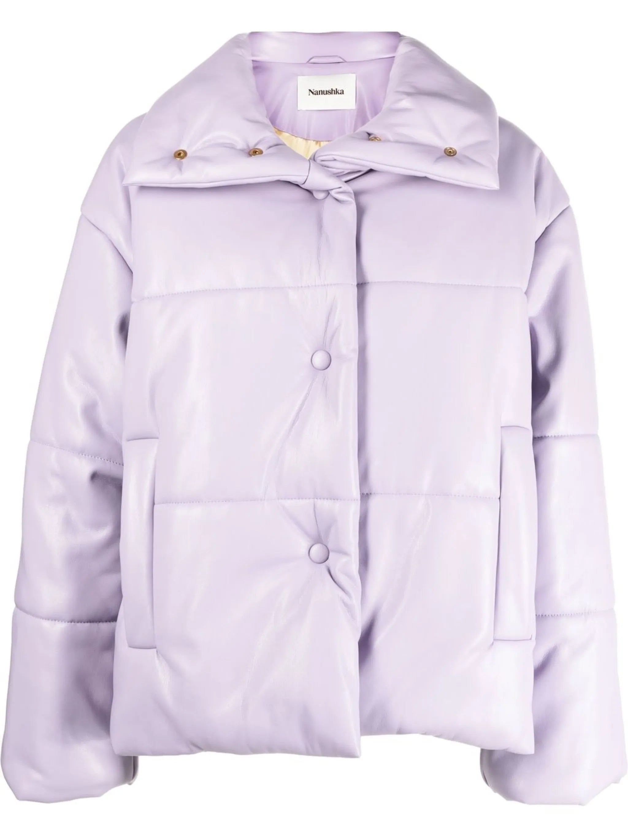 high-neck puffer jacket