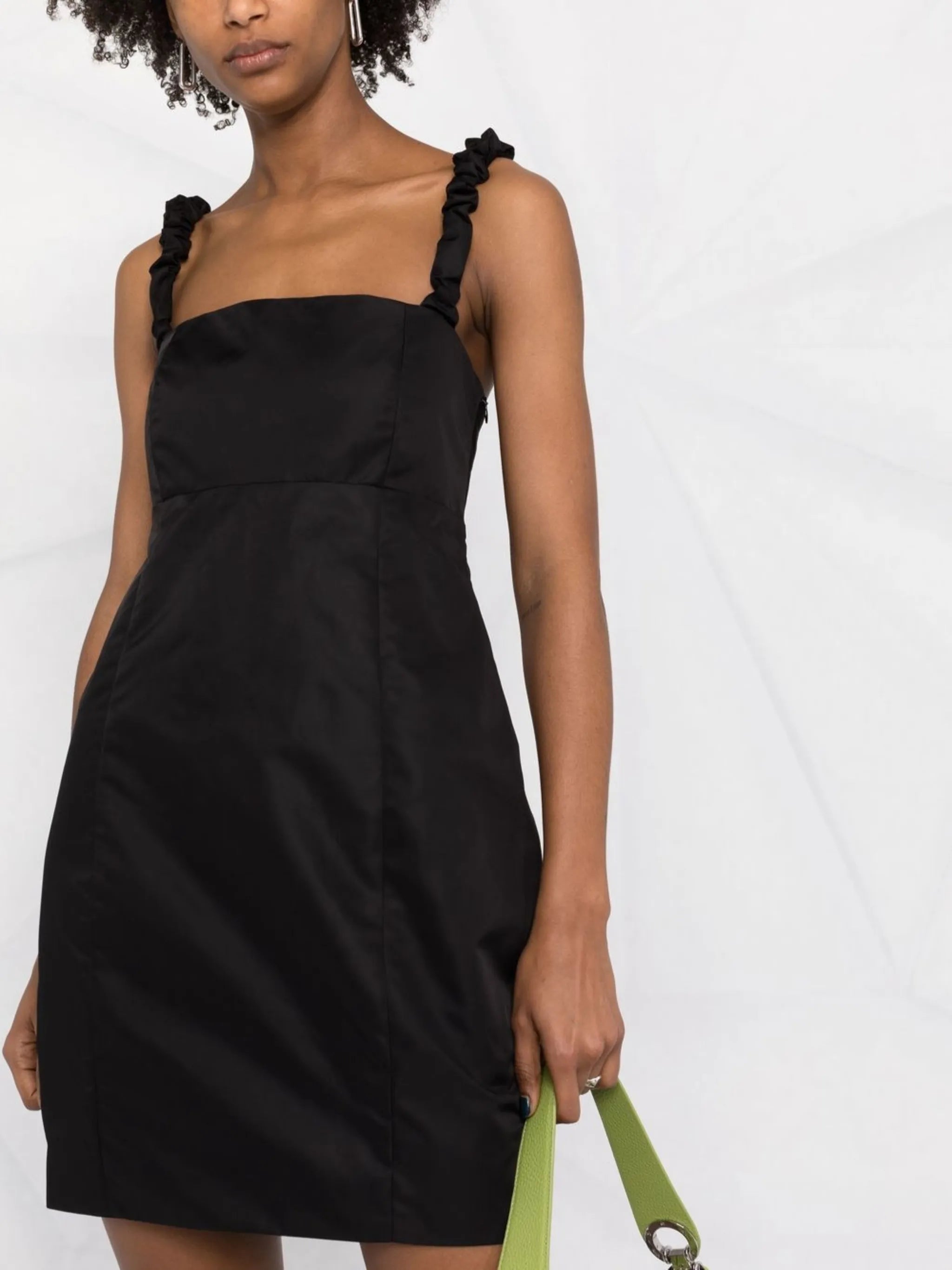 ruched-detail minidress