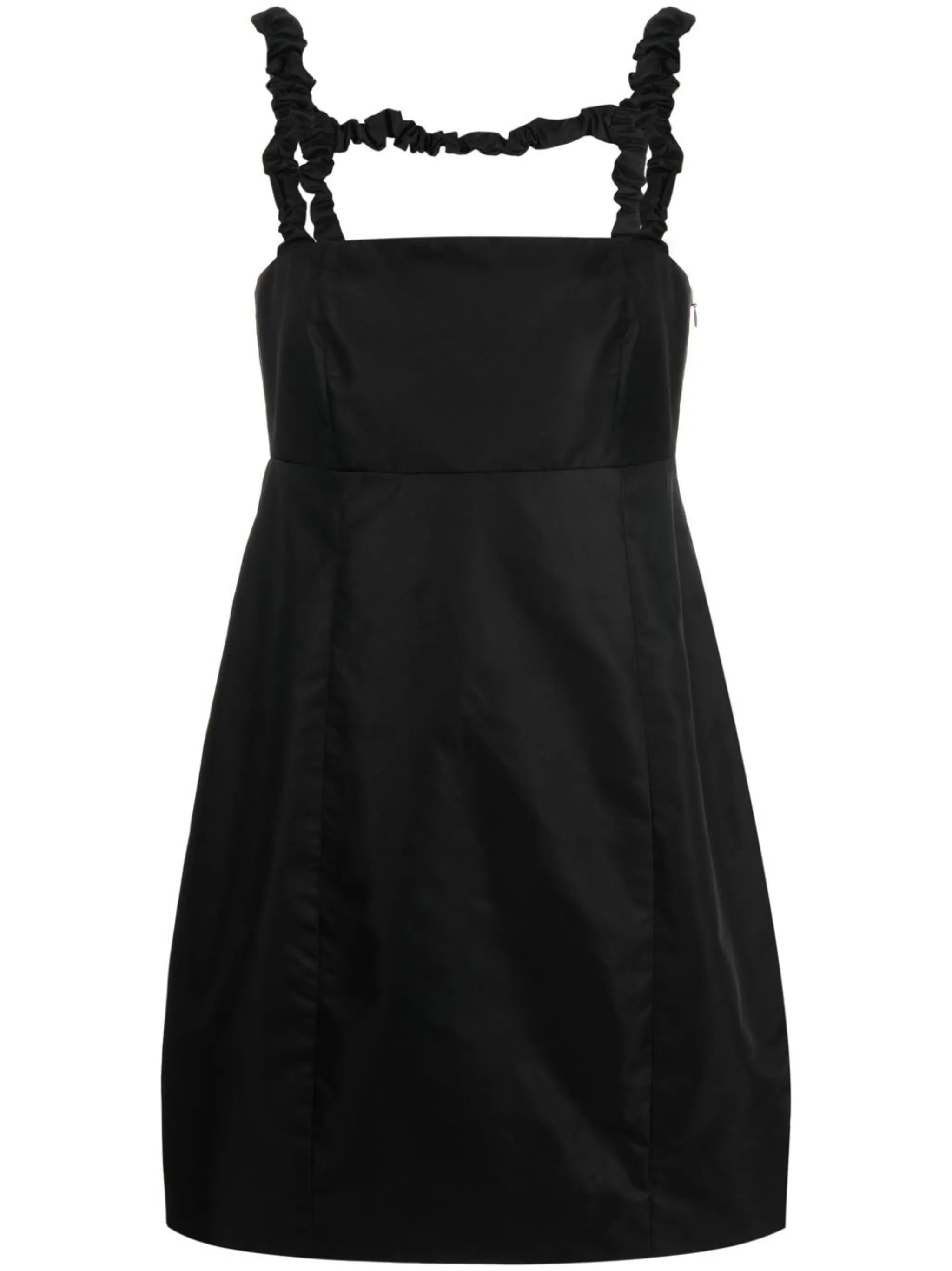 ruched-detail minidress
