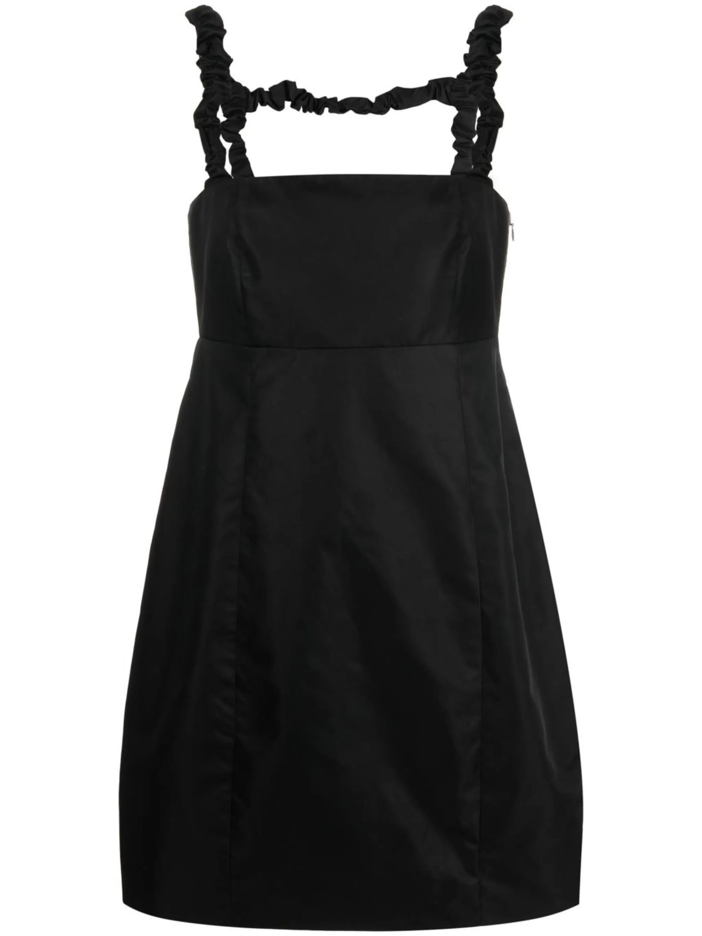 ruched-detail minidress