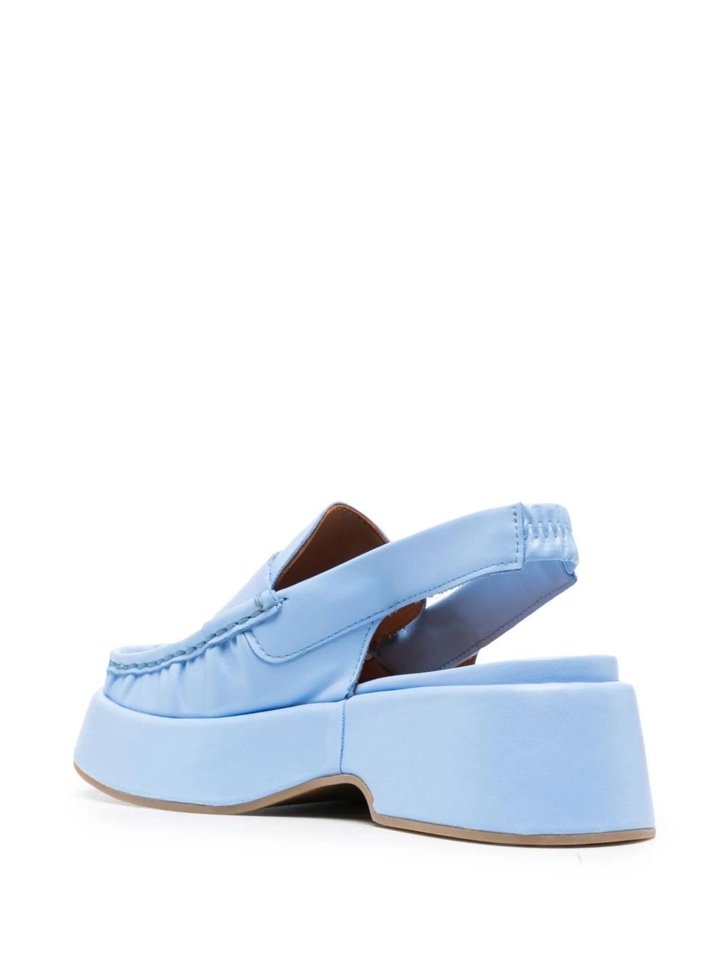 chunky leather mules