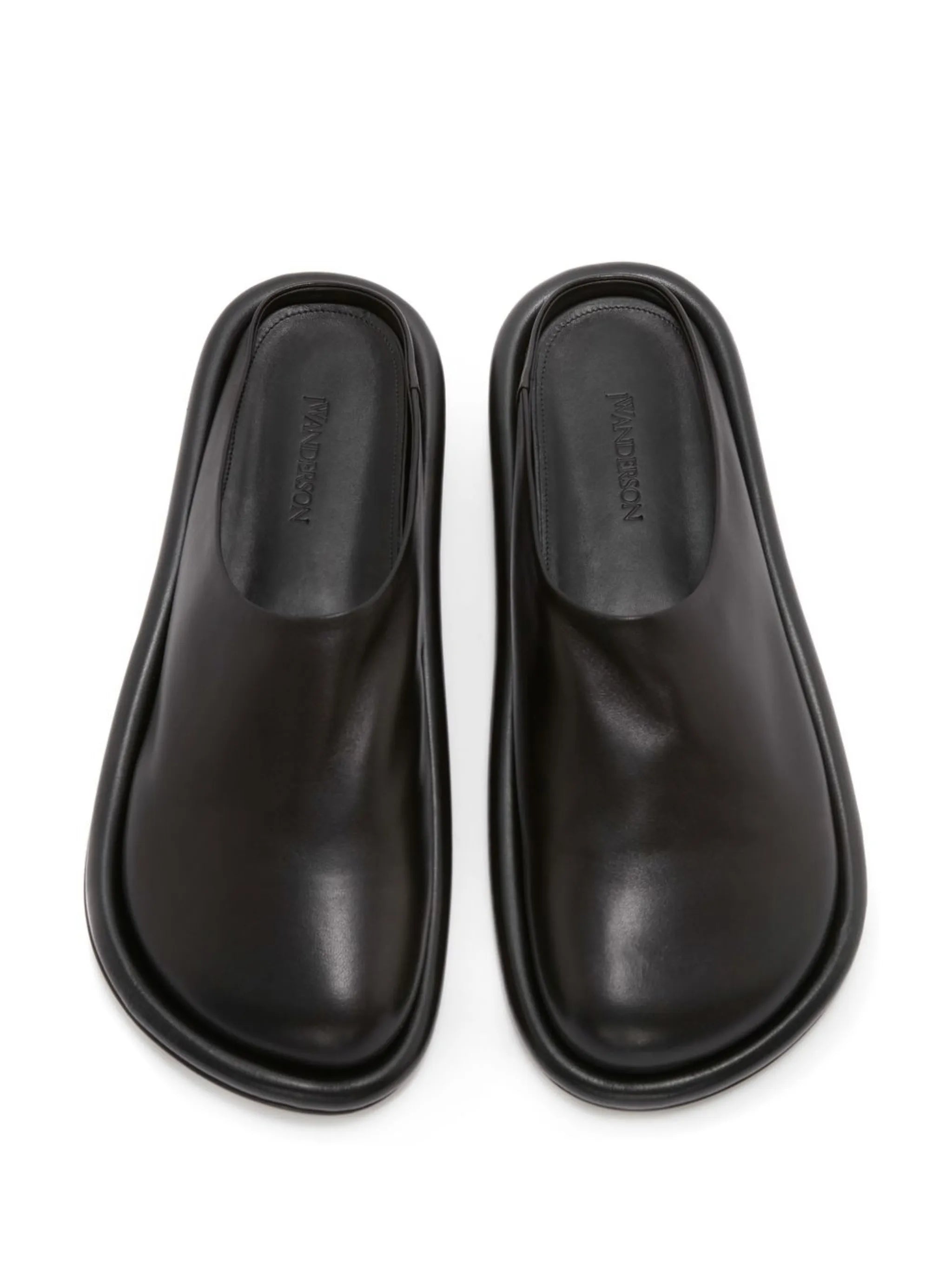Bumper-Tube leather slippers