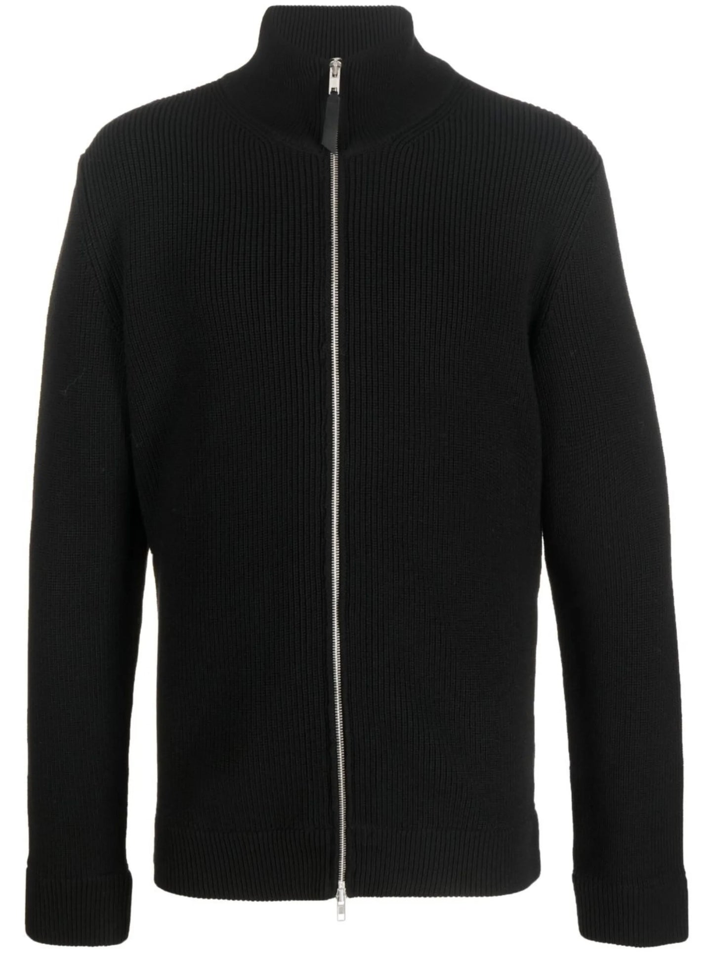 four-stitch zip-up cardigan