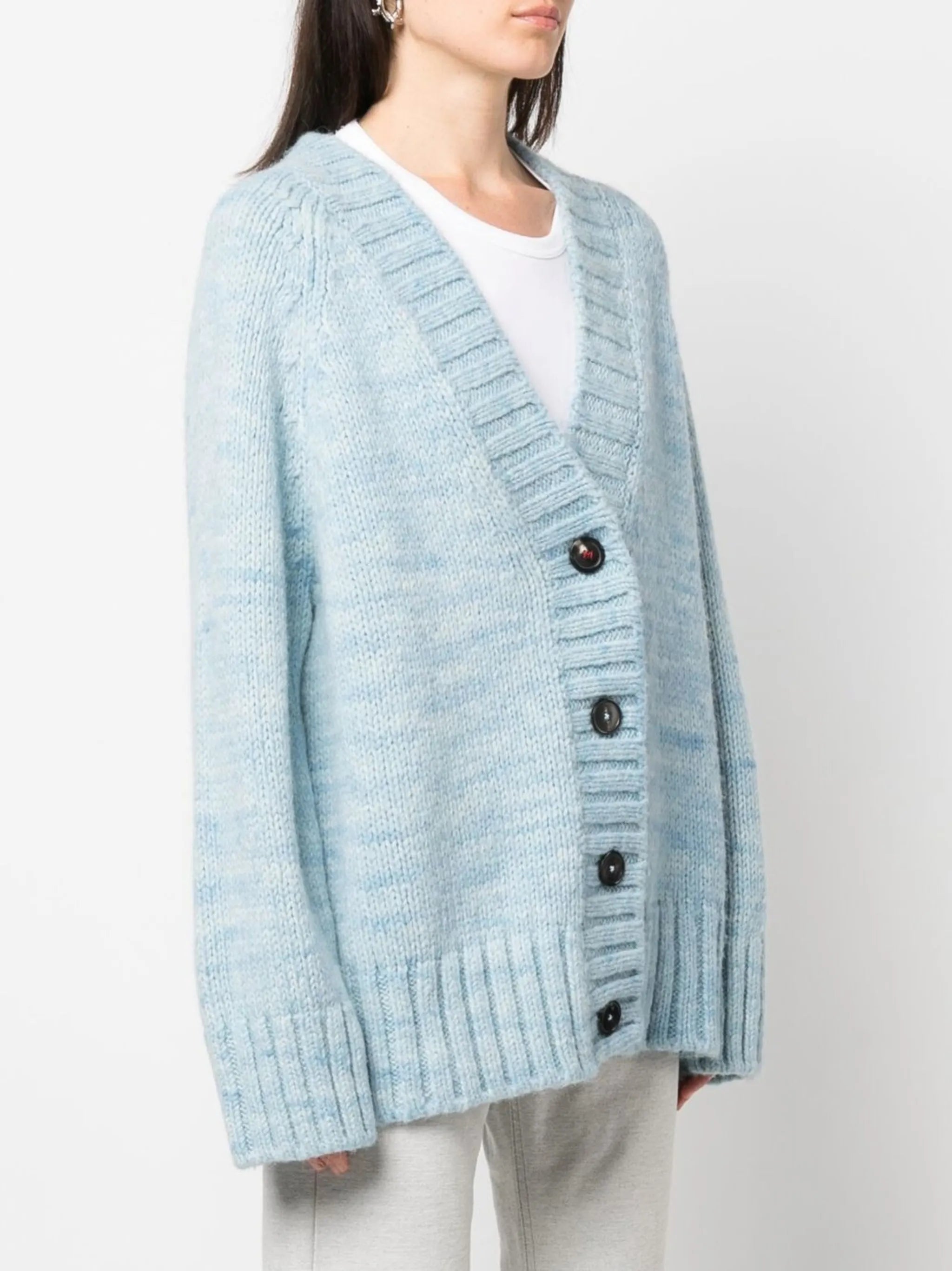 Botanical Dye V-neck cardigan