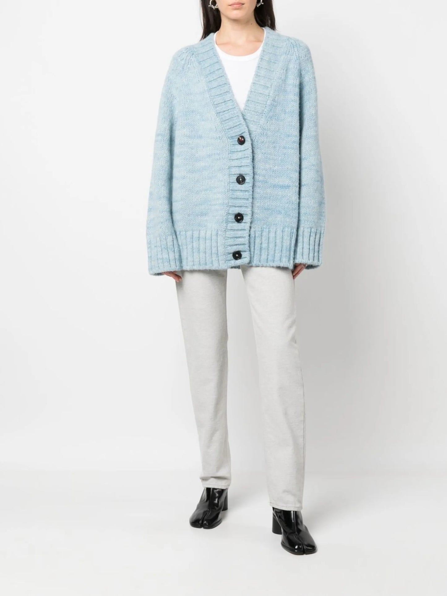 Botanical Dye V-neck cardigan
