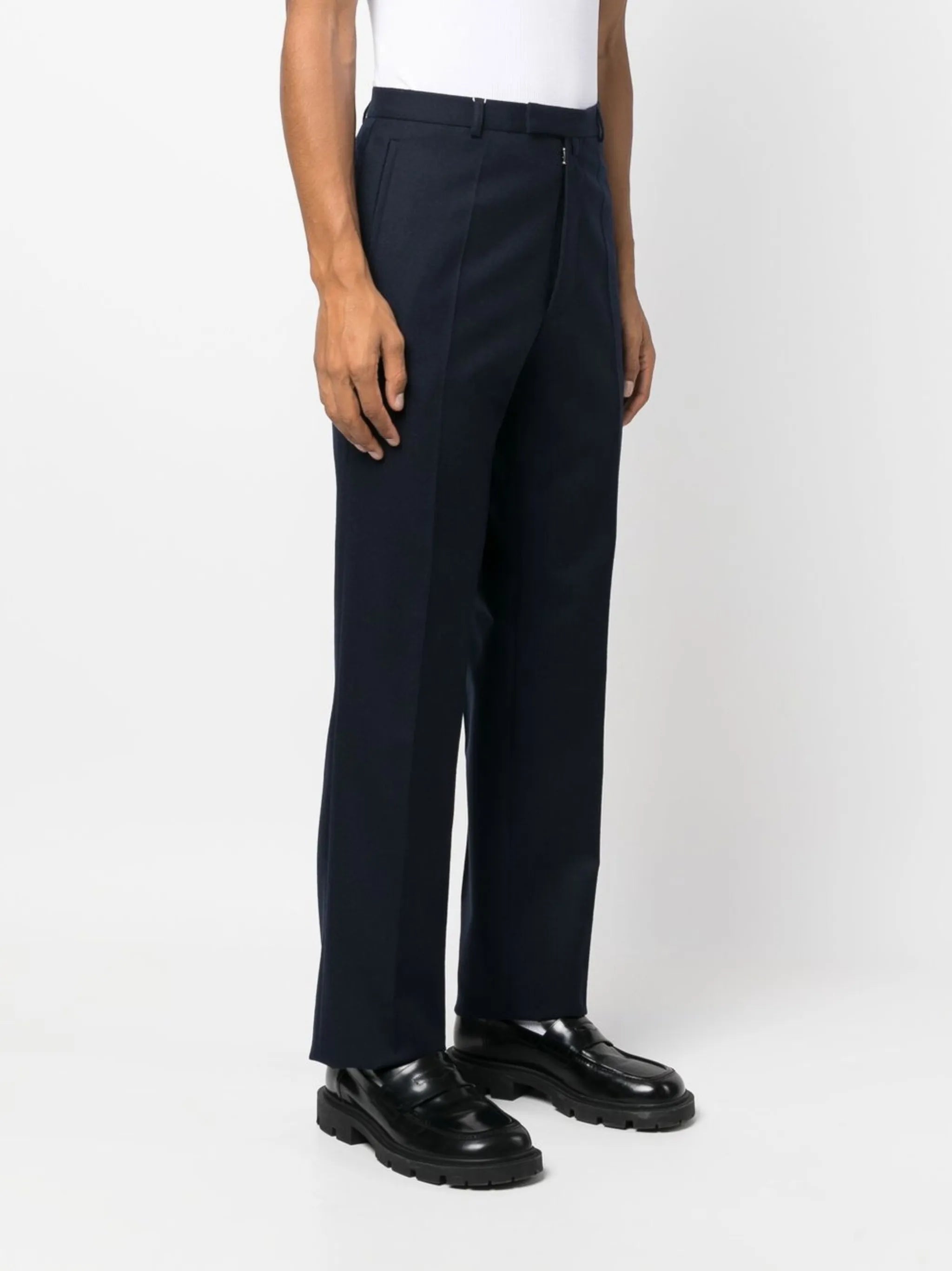 tailored wool trousers