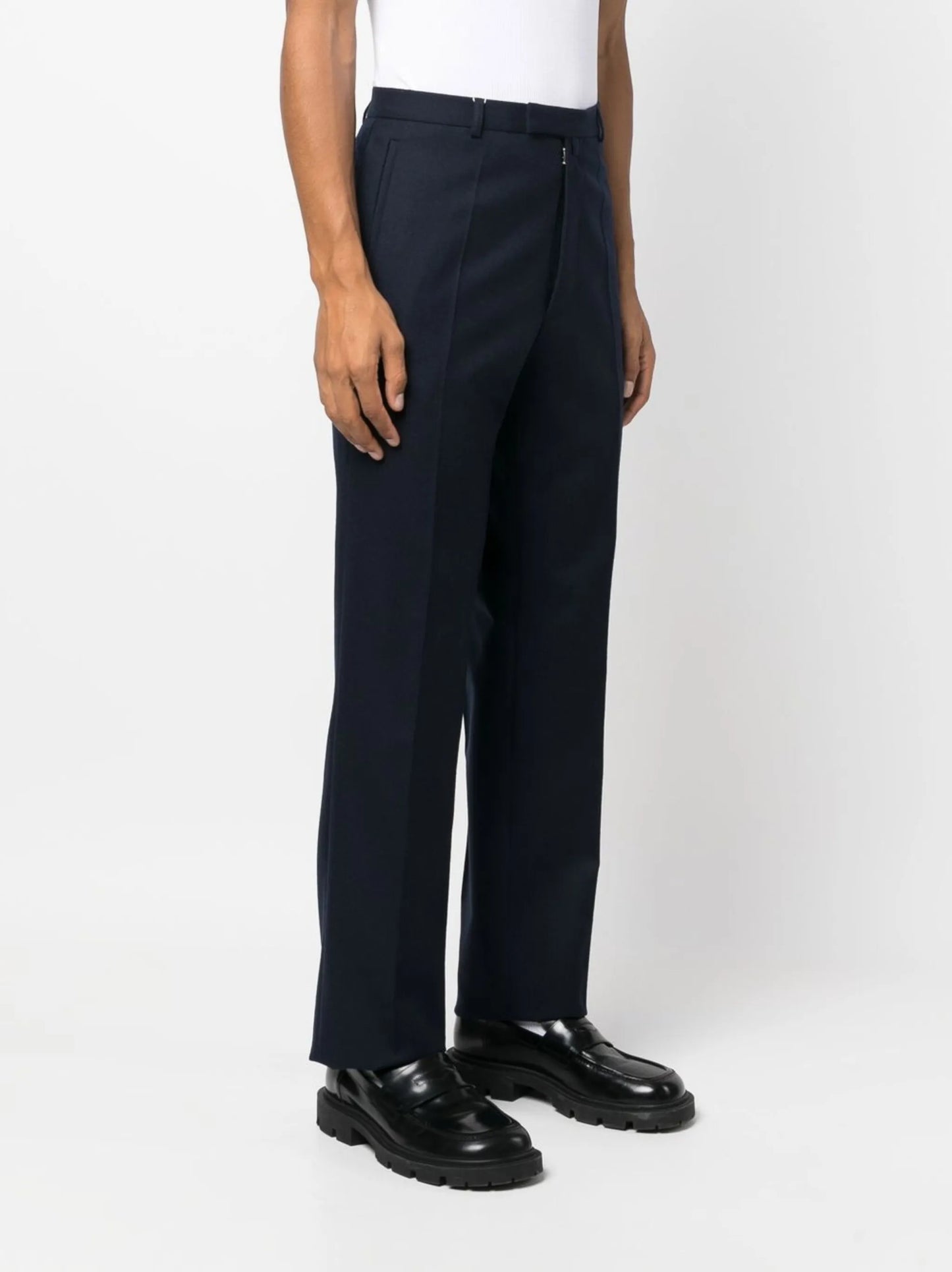 tailored wool trousers
