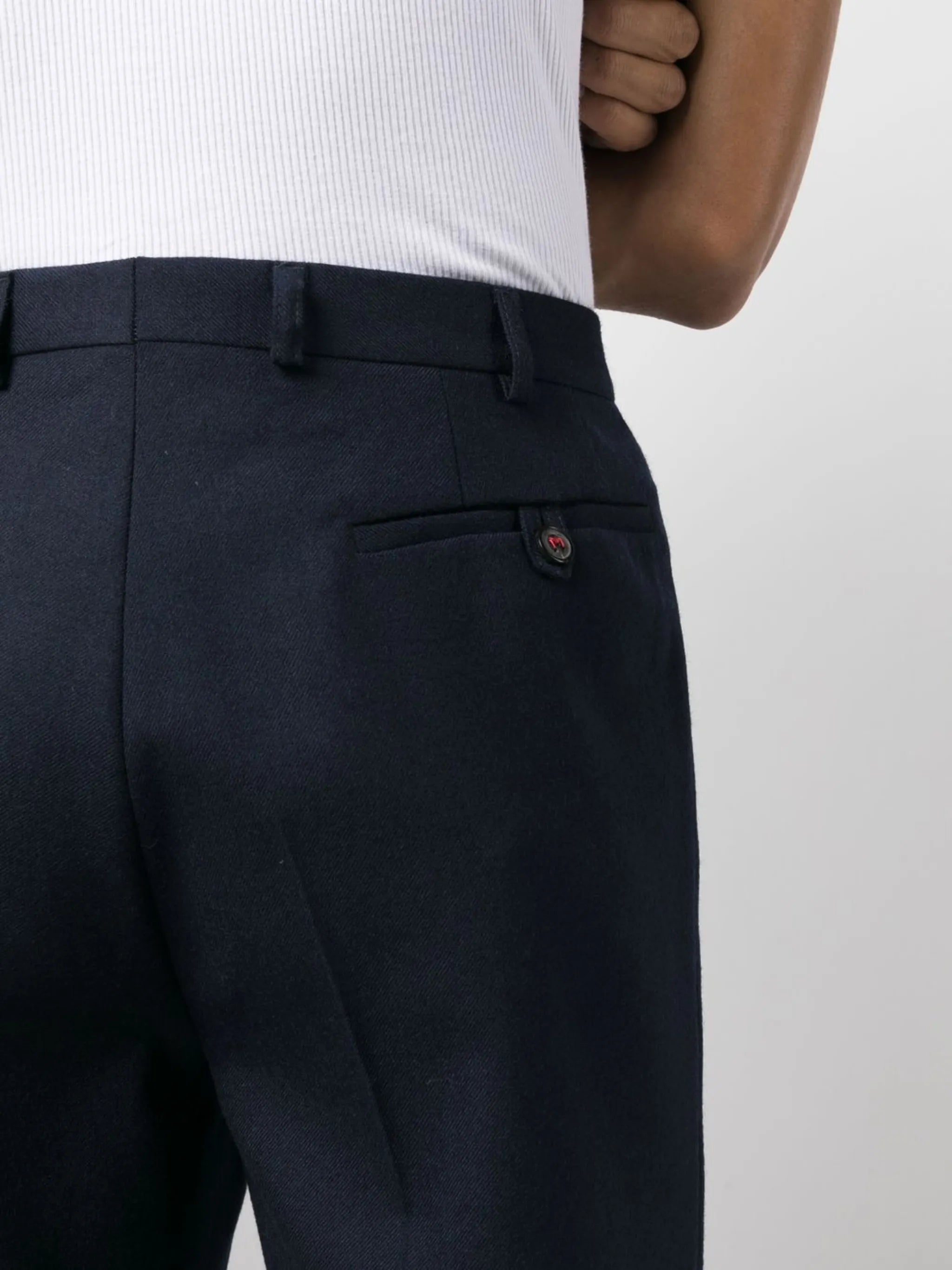 tailored wool trousers
