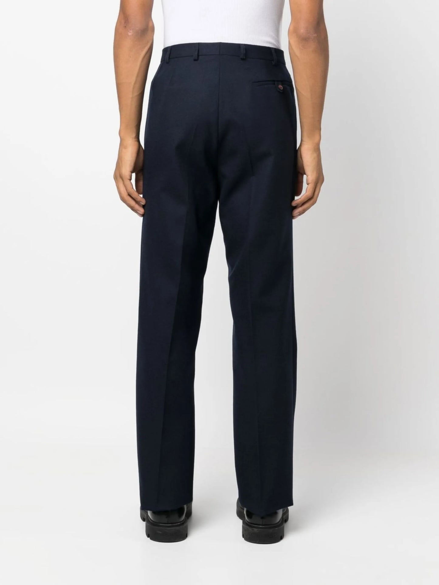 tailored wool trousers