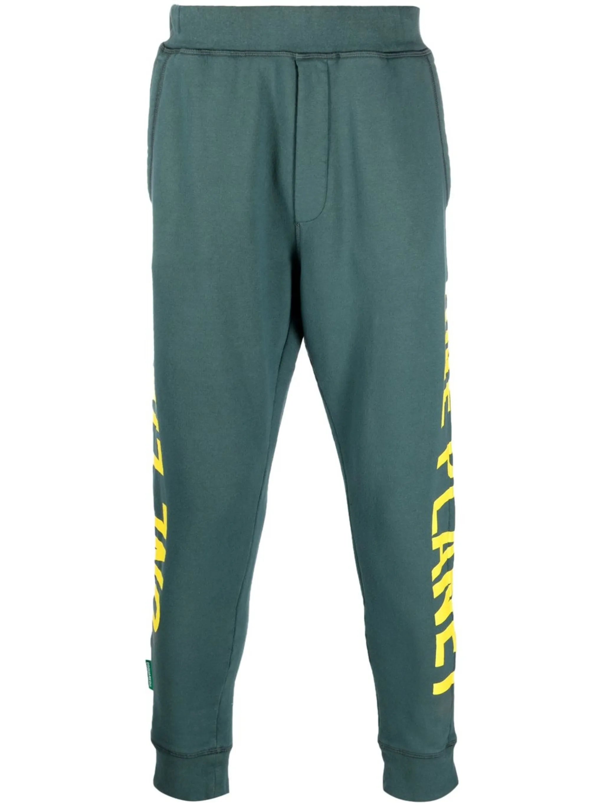 logo-print cotton track pants