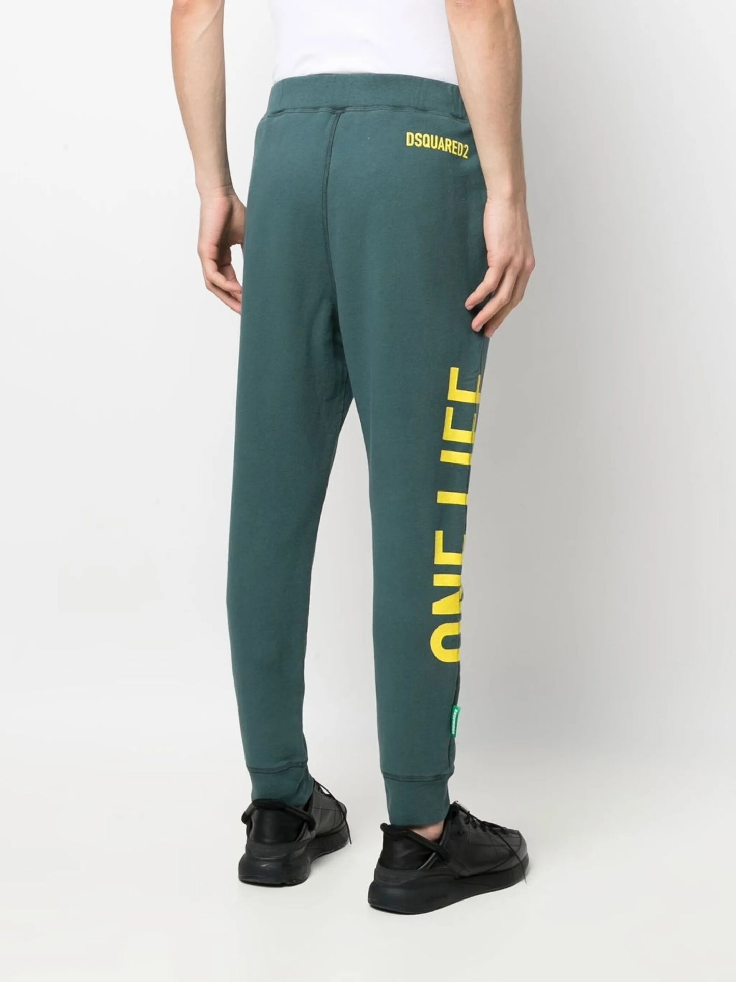 logo-print cotton track pants