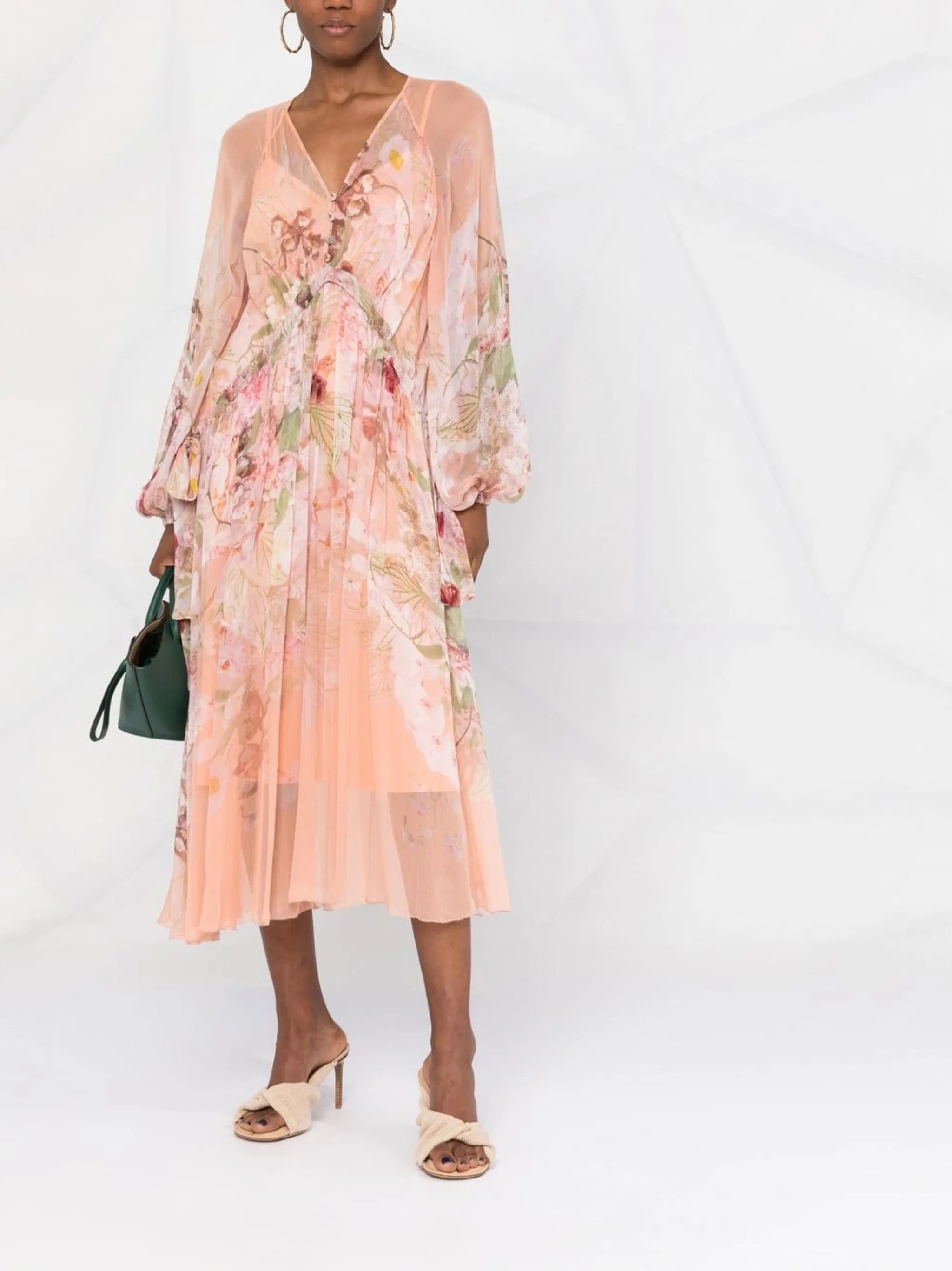 ZIMMERMANN 3660DDAN BLHGF BLUSH GARDEN FLORAL  Natural (Vegetable)->Cotton